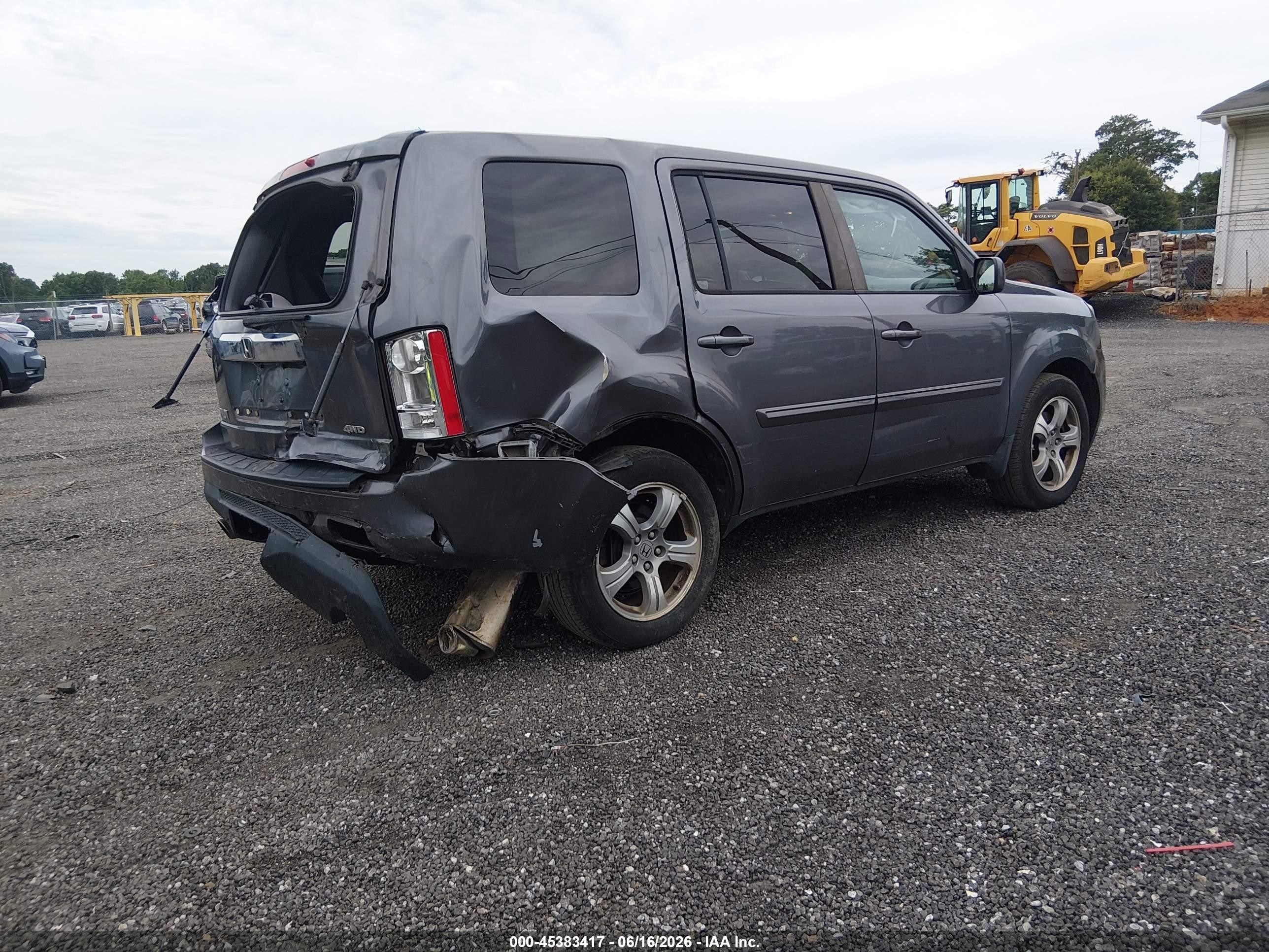 2014 Honda Pilot Ex-l Серый vin: 5FNYF4H56EB043999