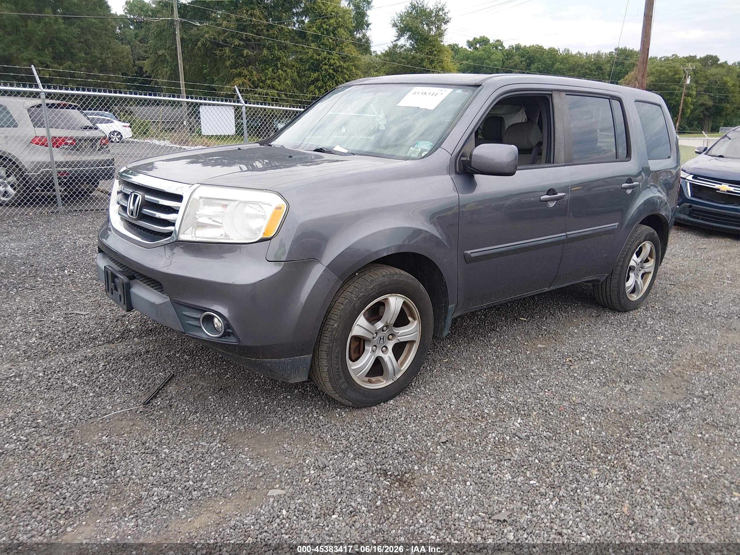2014 Honda Pilot Ex-l Серый vin: 5FNYF4H56EB043999