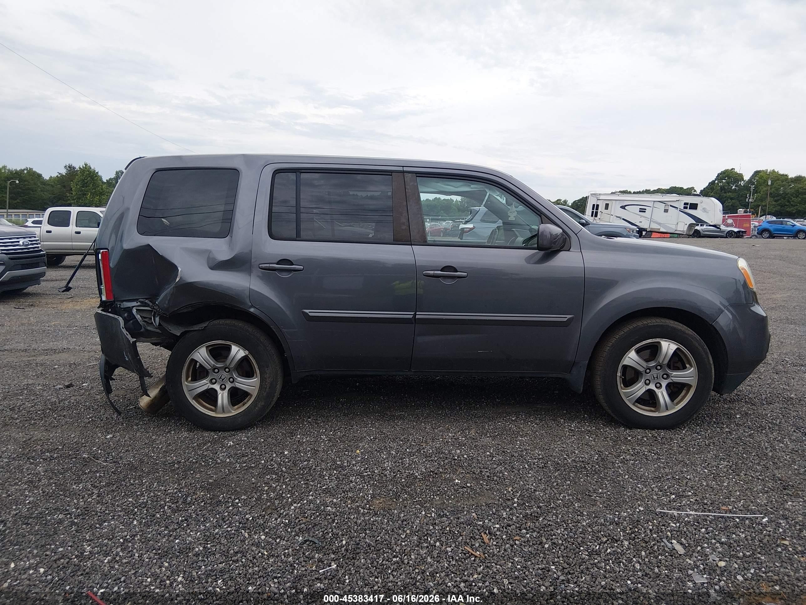 2014 Honda Pilot Ex-l Серый vin: 5FNYF4H56EB043999
