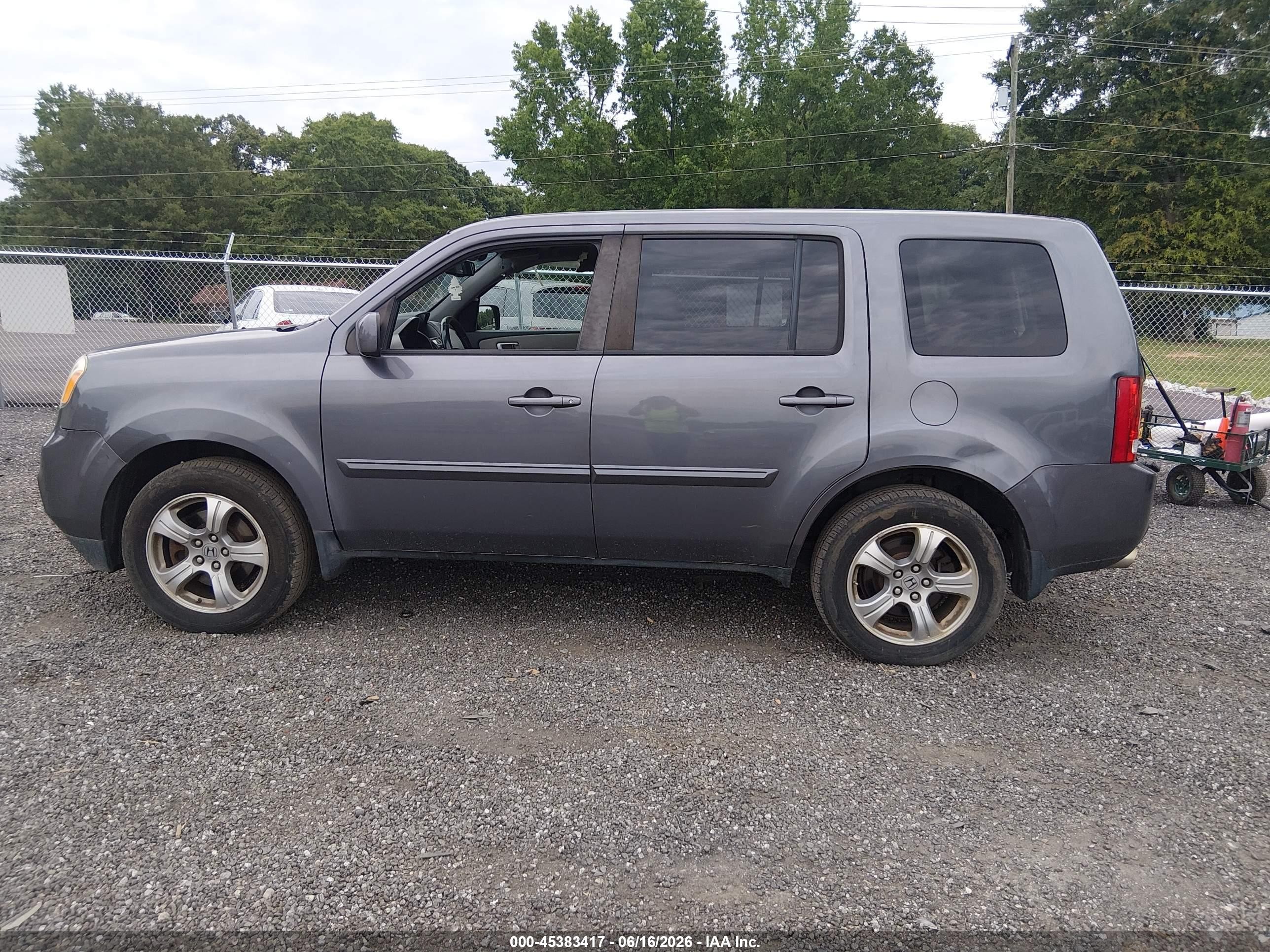 2014 Honda Pilot Ex-l Серый vin: 5FNYF4H56EB043999