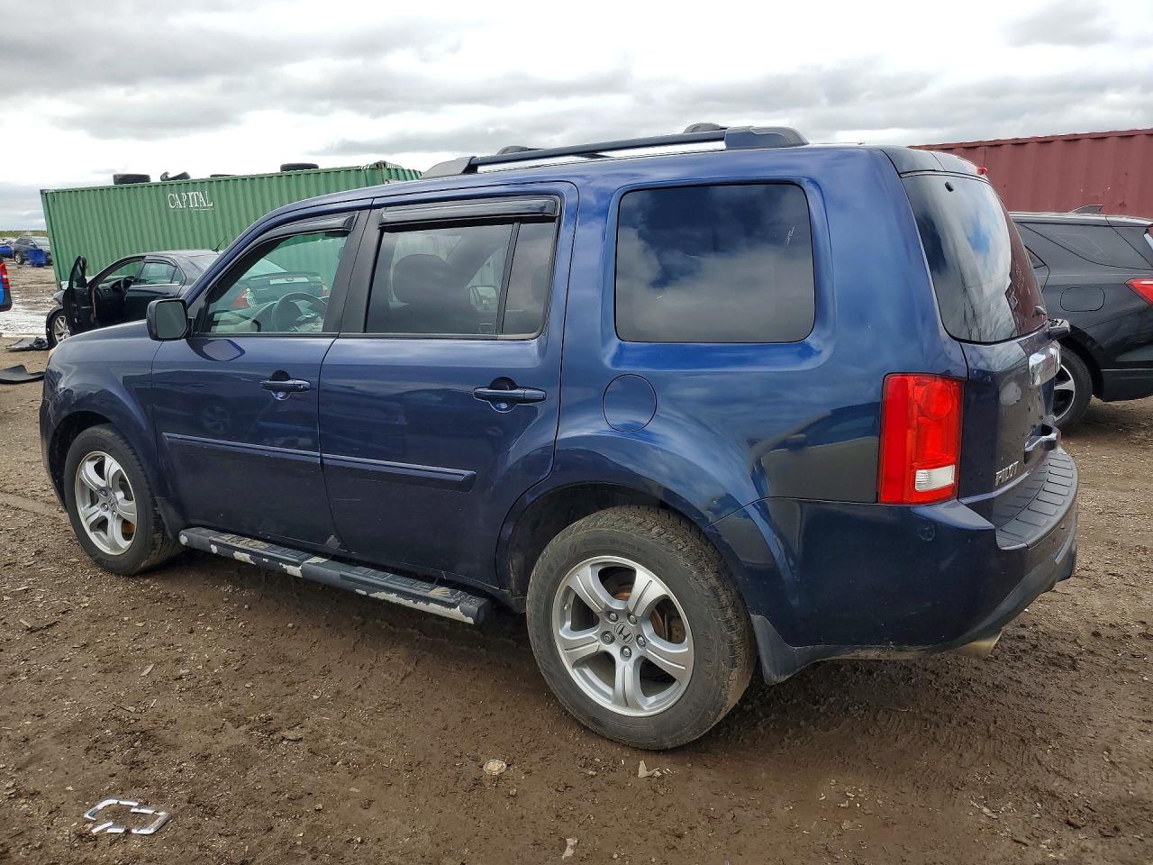 2014 Honda Pilot Exl Blue vin: 5FNYF4H56EB052041