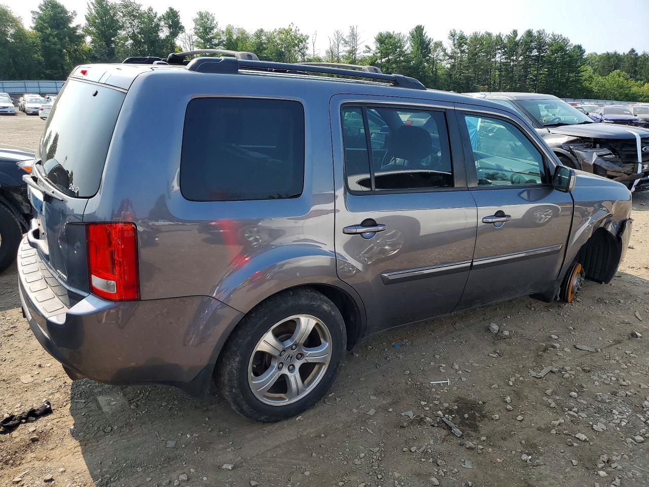 2015 Honda Pilot Exl Gray vin: 5FNYF4H56FB020210
