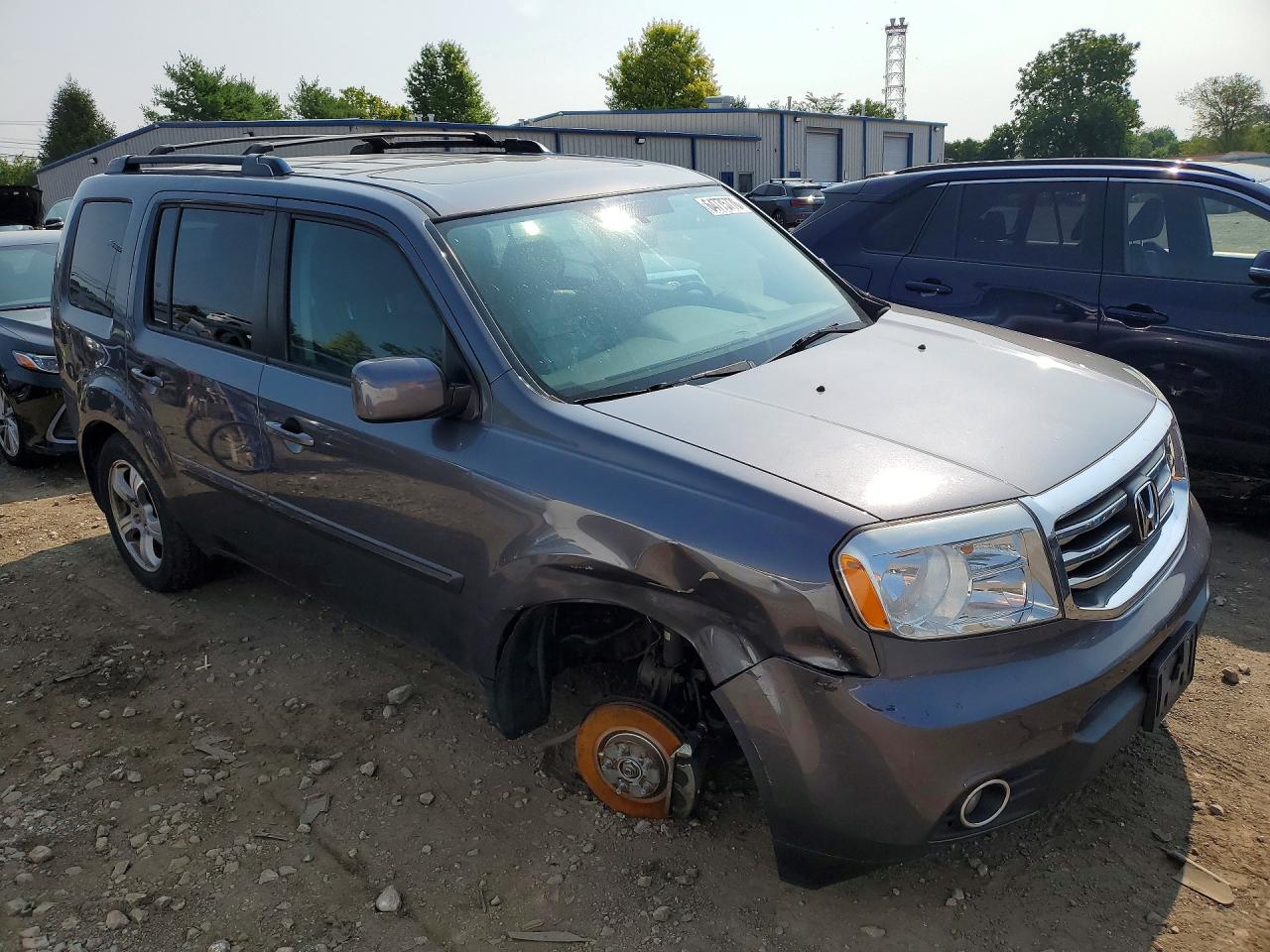 2015 Honda Pilot Exl Gray vin: 5FNYF4H56FB020210