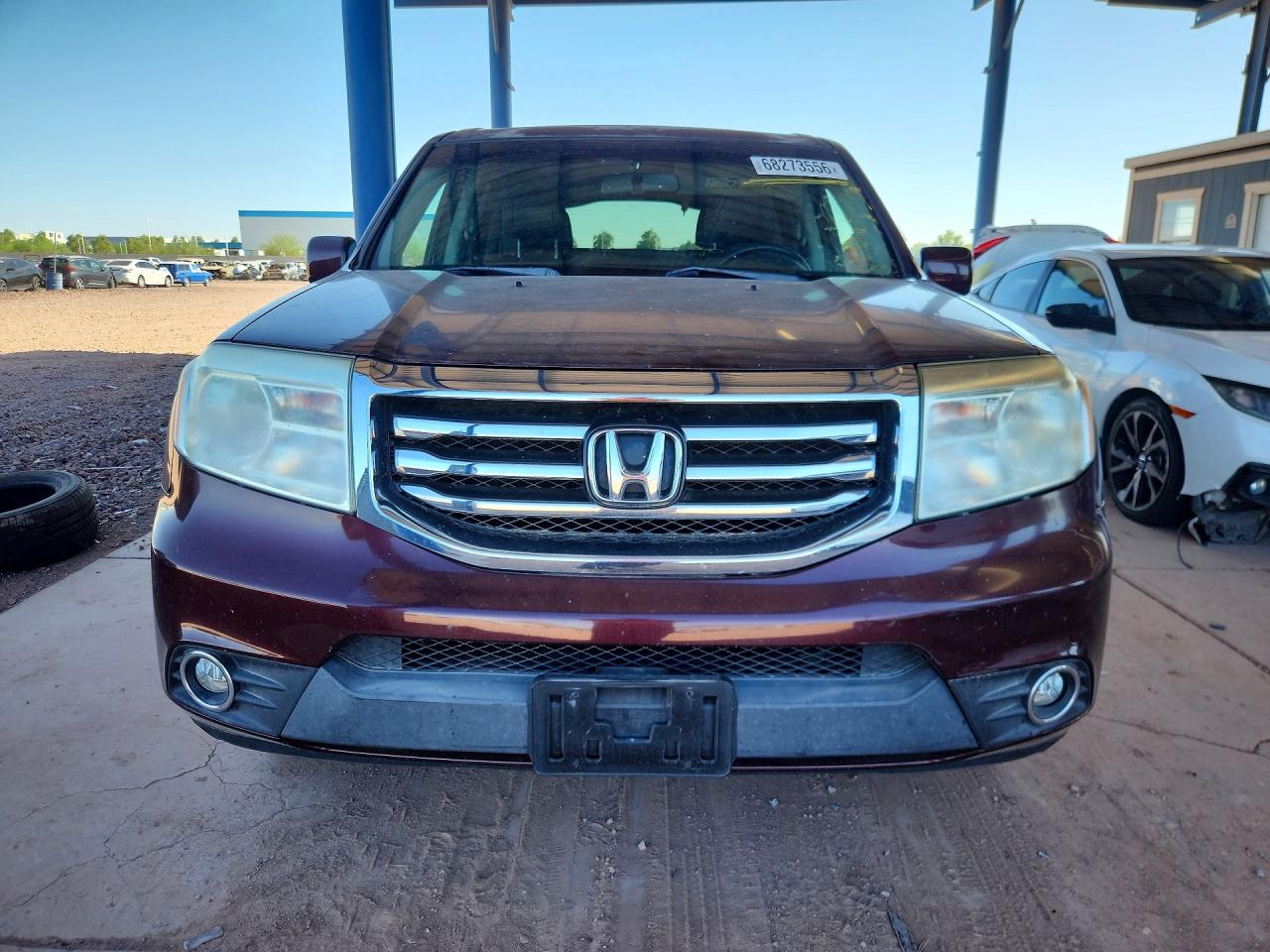 2015 Honda Pilot Exl Burgundy vin: 5FNYF4H56FB036648