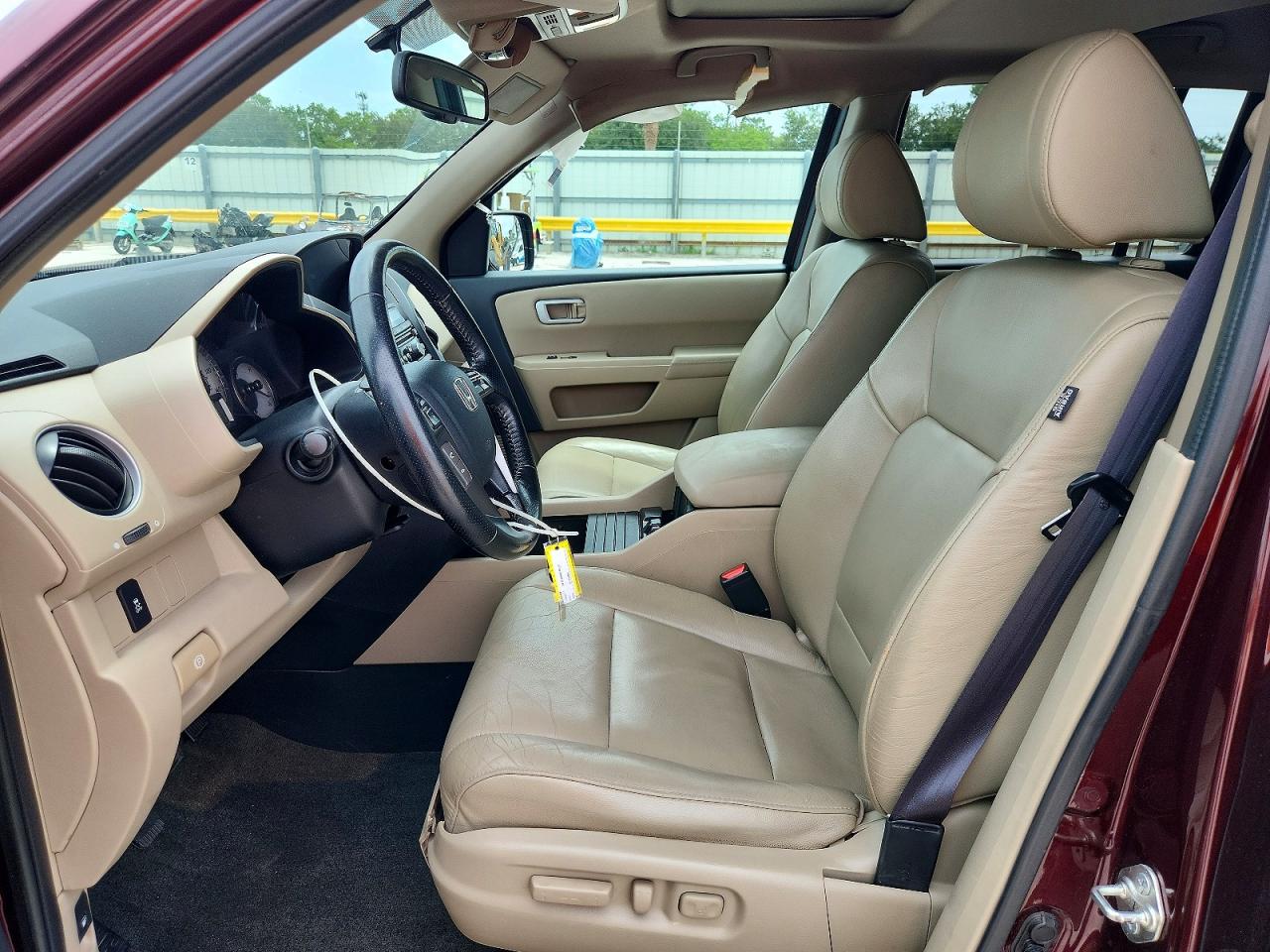 2015 Honda Pilot Exl Burgundy vin: 5FNYF4H56FB073067