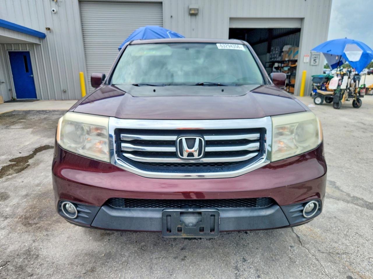 2015 Honda Pilot Exl Burgundy vin: 5FNYF4H56FB073067