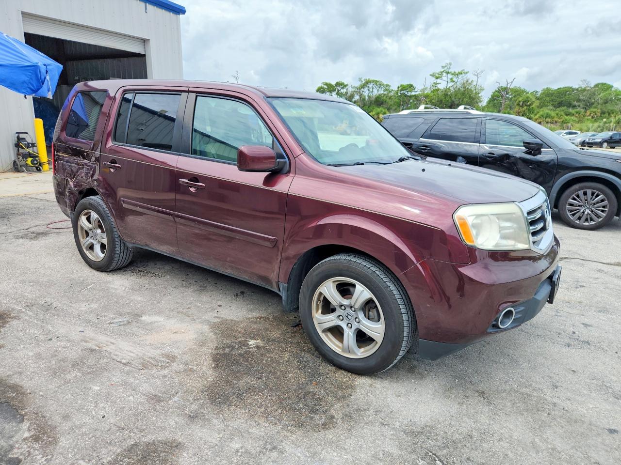 2015 Honda Pilot Exl Burgundy vin: 5FNYF4H56FB073067