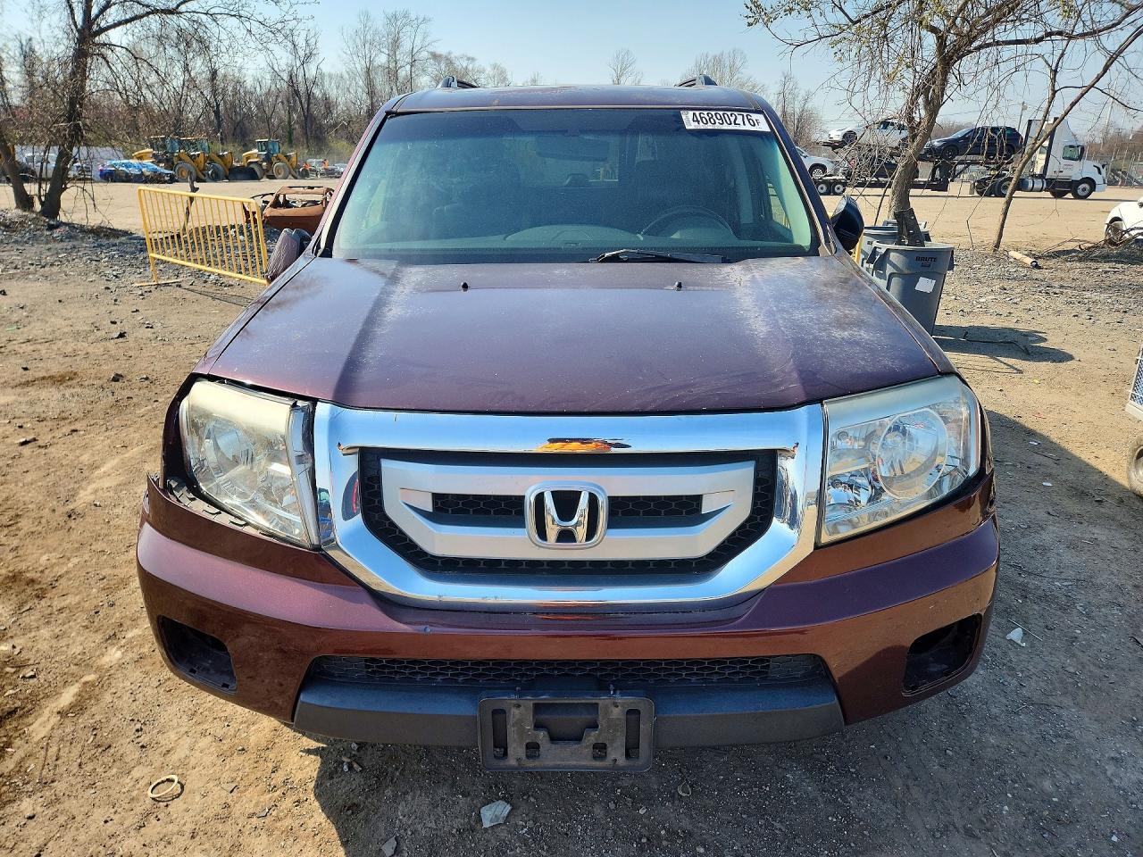 2010 Honda Pilot Exl Burgundy vin: 5FNYF4H57AB009130