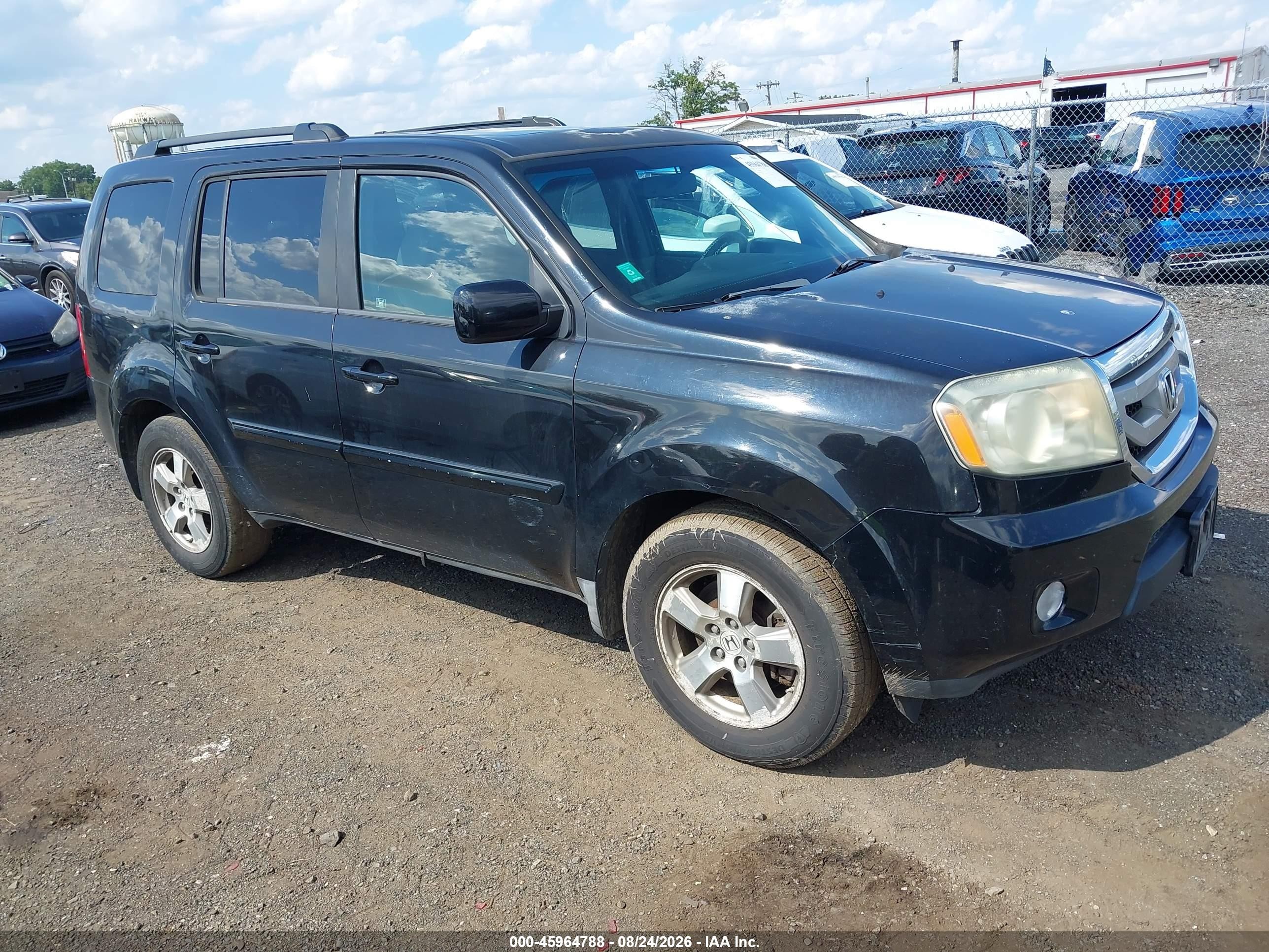 2010 Honda Pilot Ex-l Black vin: 5FNYF4H57AB013338