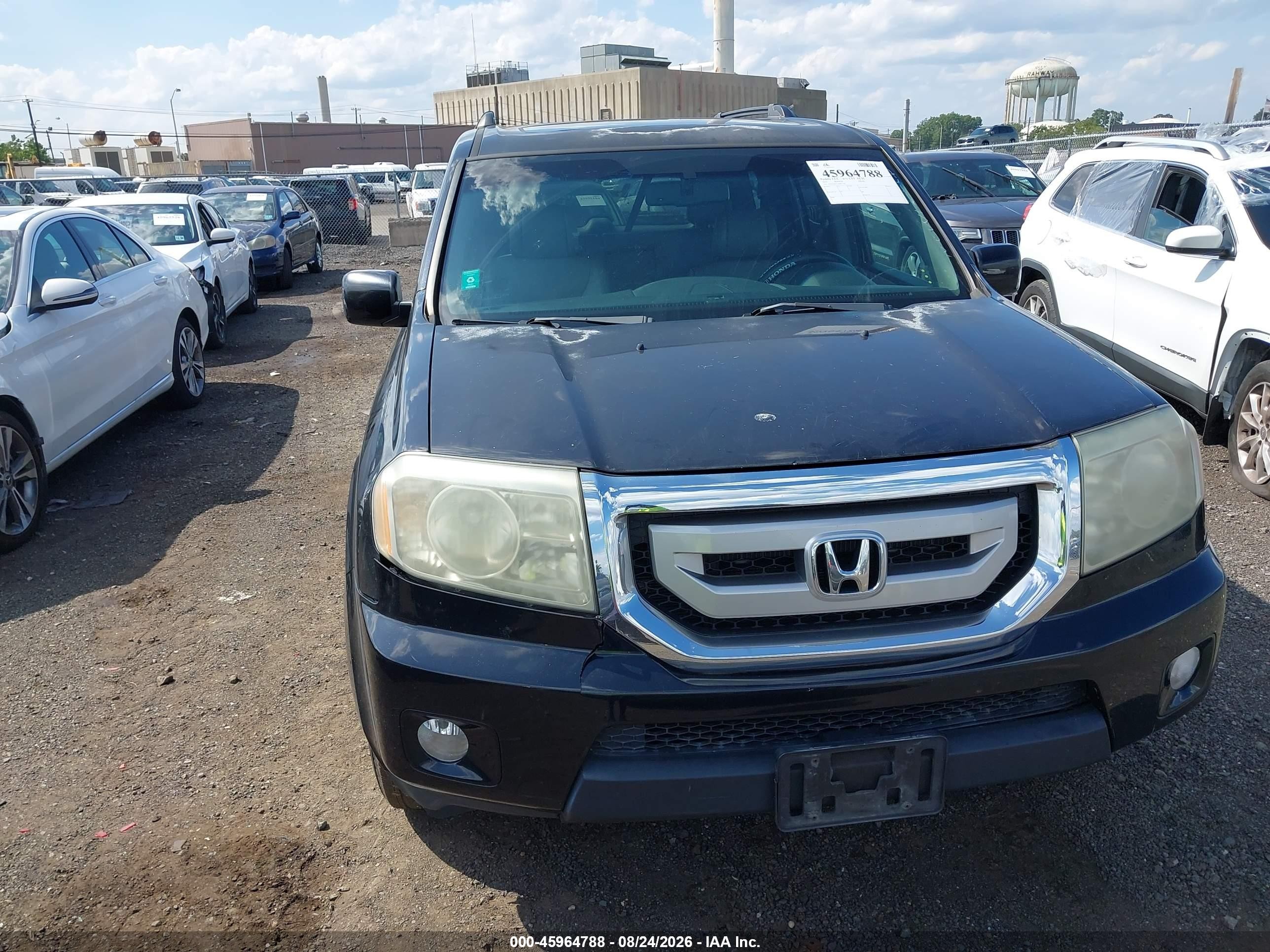 2010 Honda Pilot Ex-l Black vin: 5FNYF4H57AB013338