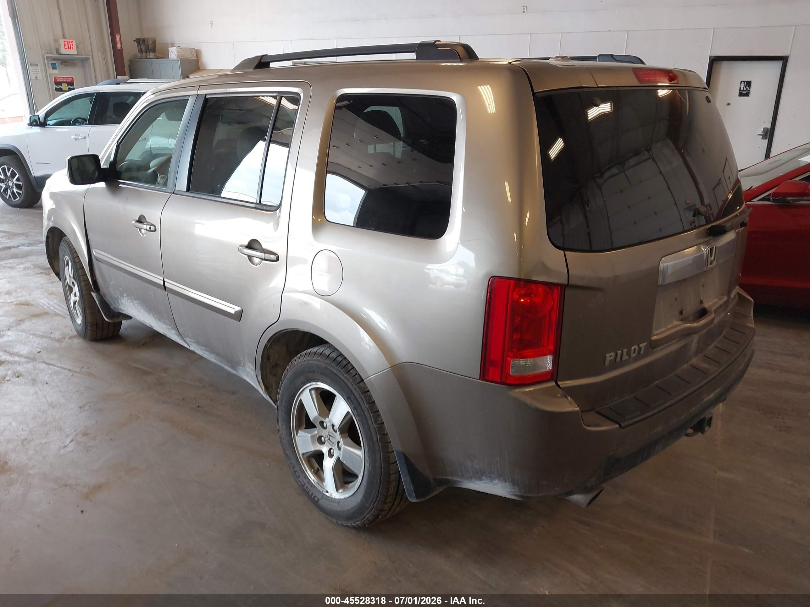 2010 Honda Pilot Ex-l Tan vin: 5FNYF4H57AB039602