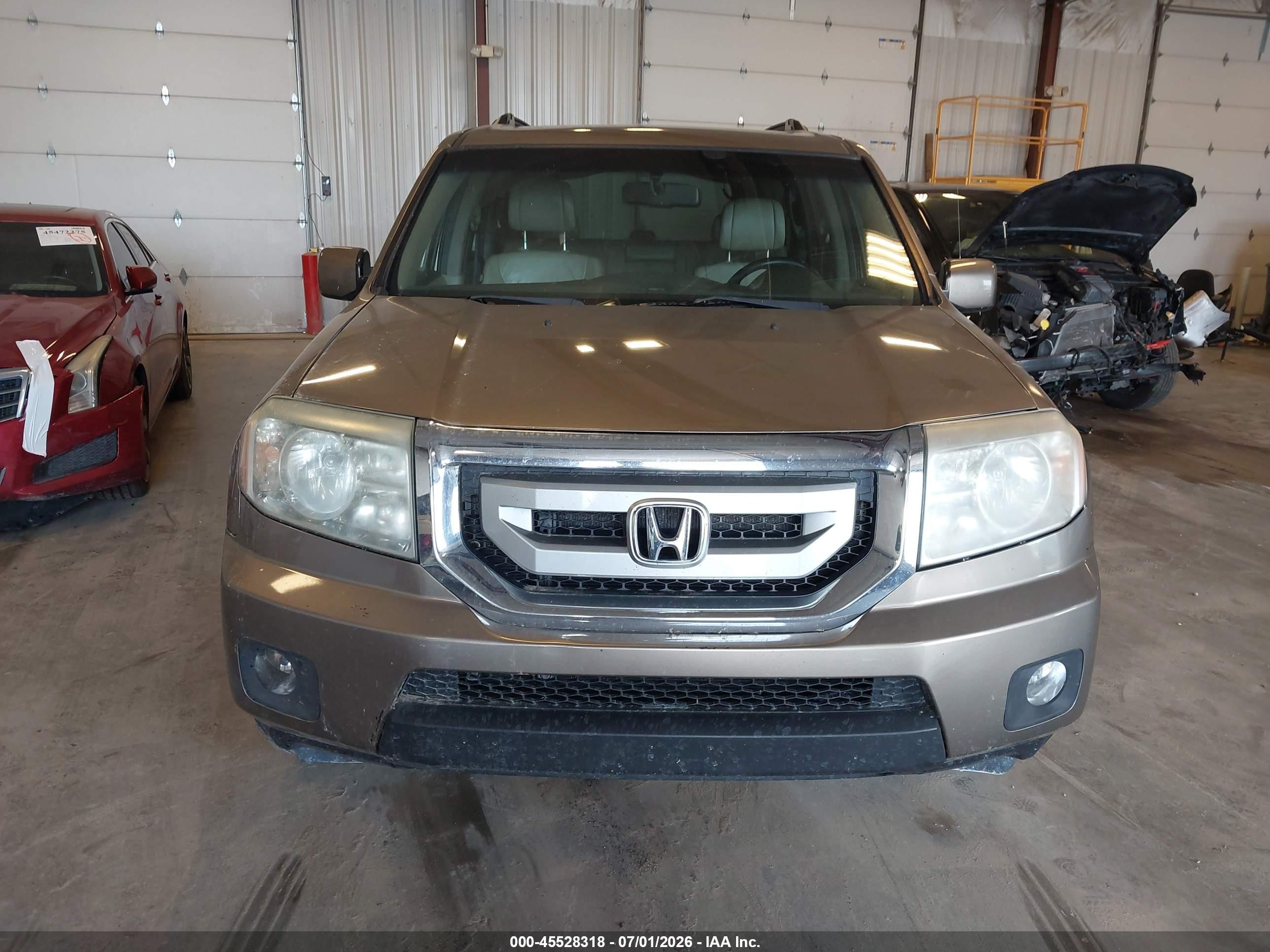 2010 Honda Pilot Ex-l Tan vin: 5FNYF4H57AB039602