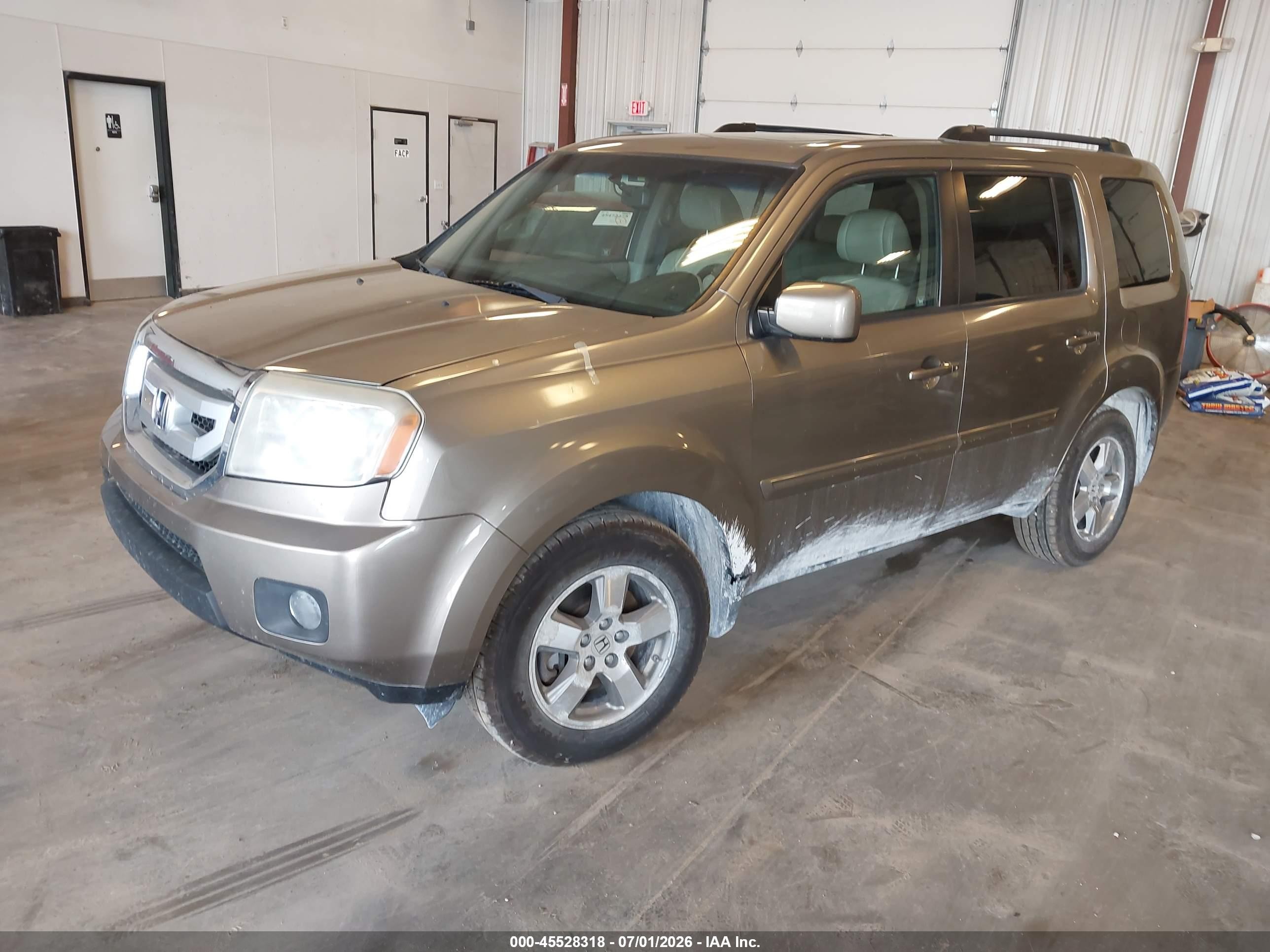 2010 Honda Pilot Ex-l Tan vin: 5FNYF4H57AB039602