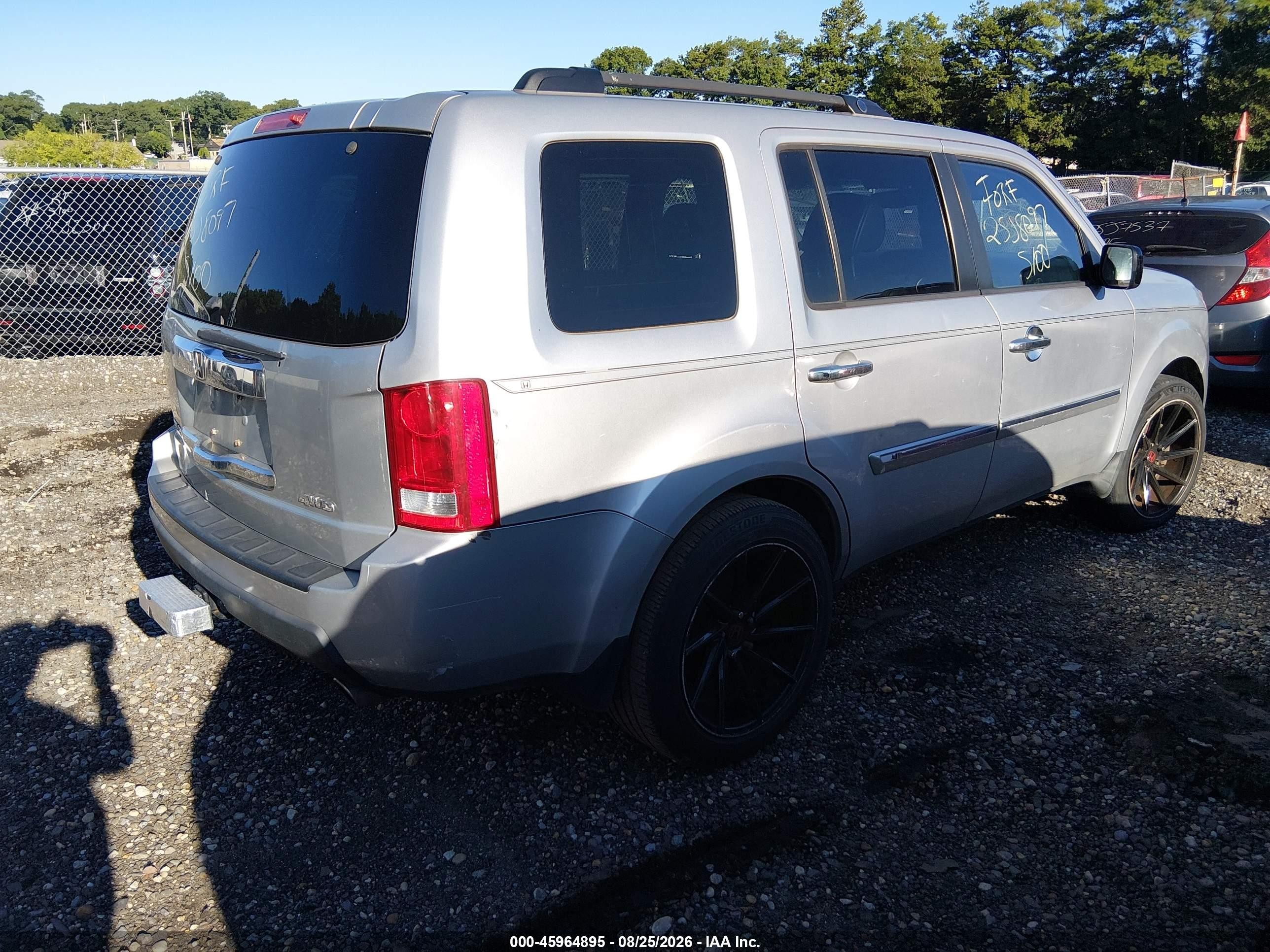 2011 Honda Pilot Ex-l Gray vin: 5FNYF4H57BB004382