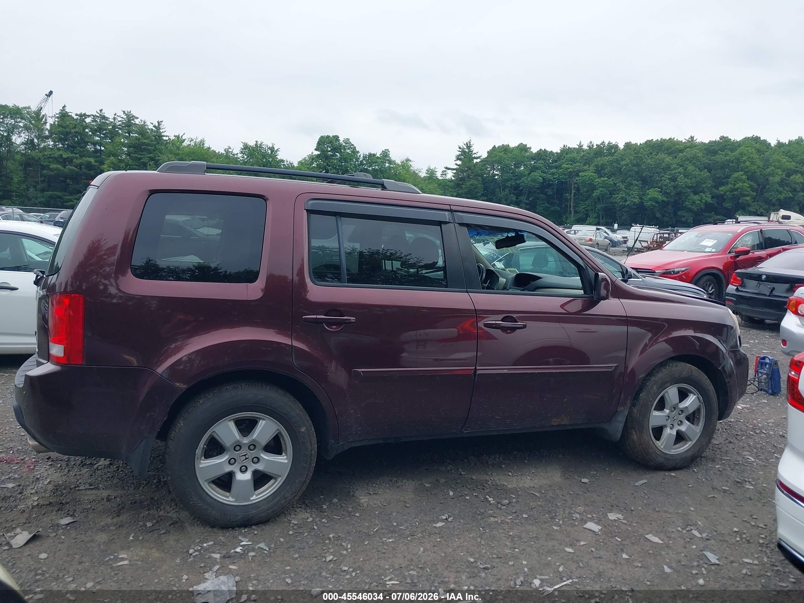 2011 Honda Pilot Ex-l Purple vin: 5FNYF4H57BB026379