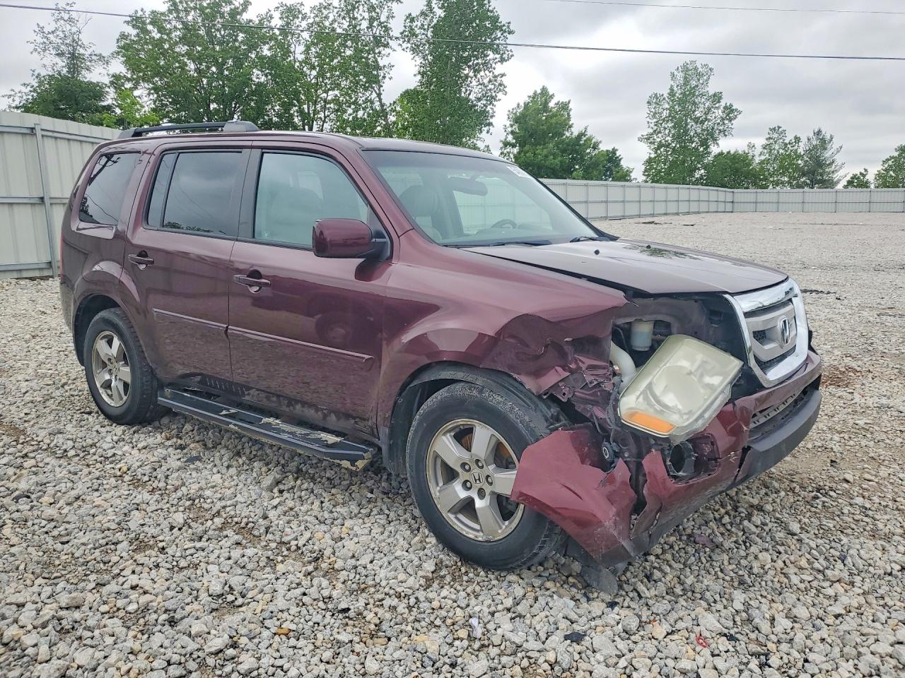 2011 Honda Pilot Exl Burgundy vin: 5FNYF4H57BB026382