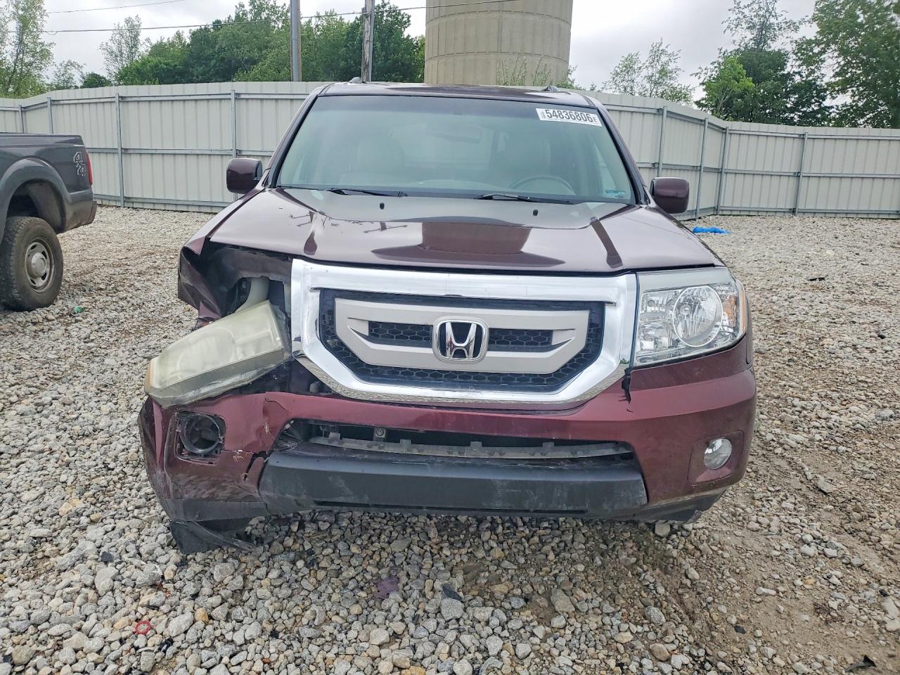 2011 Honda Pilot Exl Burgundy vin: 5FNYF4H57BB026382