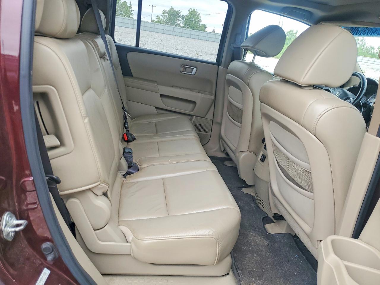 2011 Honda Pilot Exl Burgundy vin: 5FNYF4H57BB026382