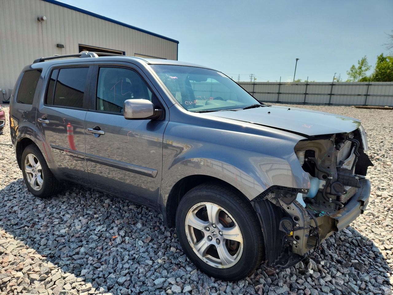 2012 Honda Pilot Exl Серый vin: 5FNYF4H57CB004531