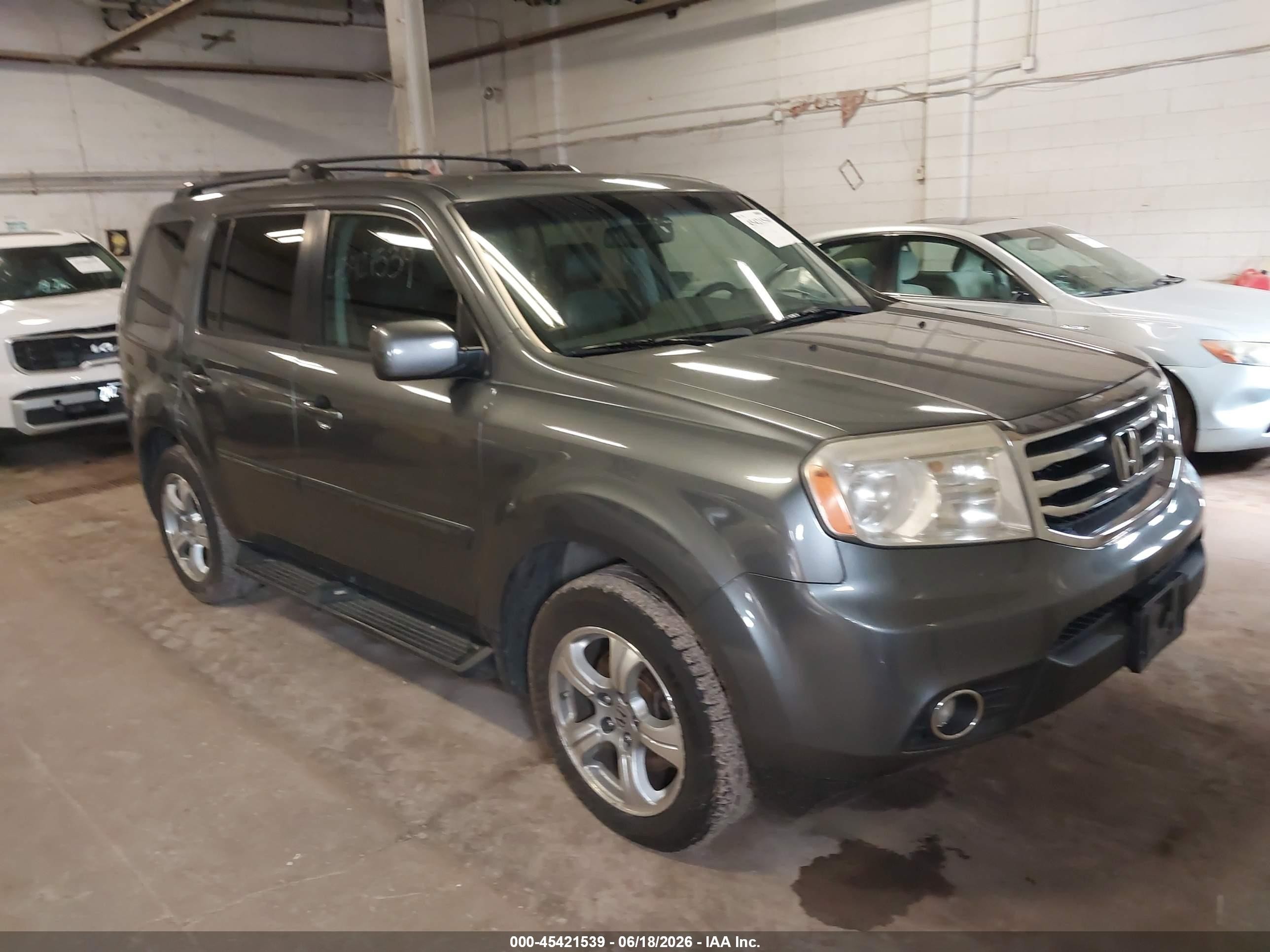 2012 Honda Pilot Ex-l Silver vin: 5FNYF4H57CB035133