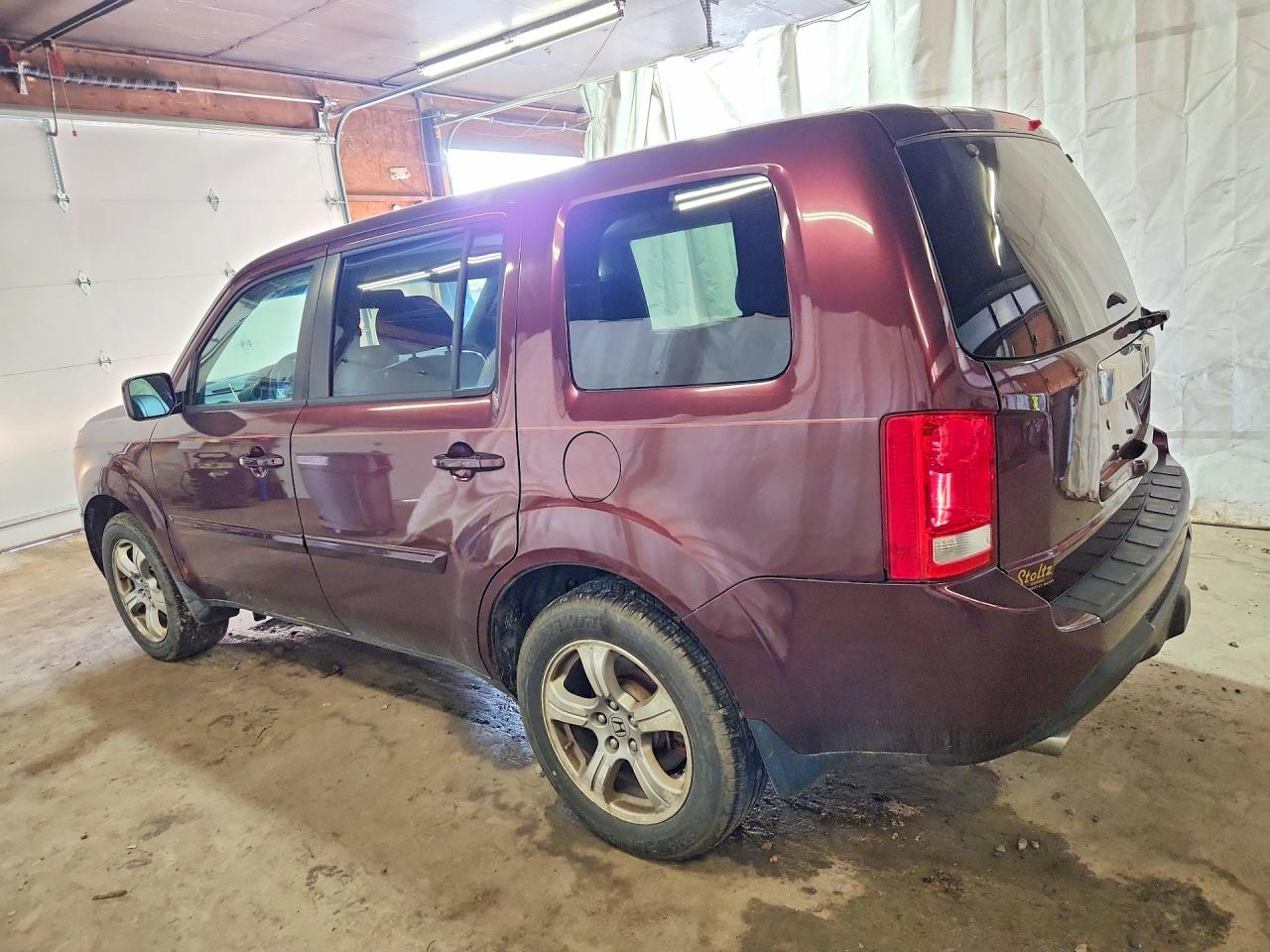 2012 Honda Pilot Exl Burgundy vin: 5FNYF4H57CB044303