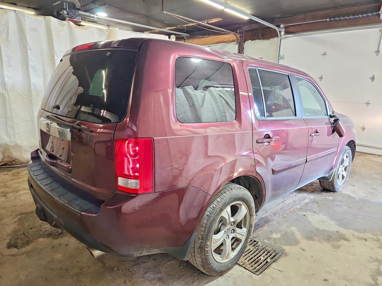 2012 Honda Pilot Exl Burgundy vin: 5FNYF4H57CB044303