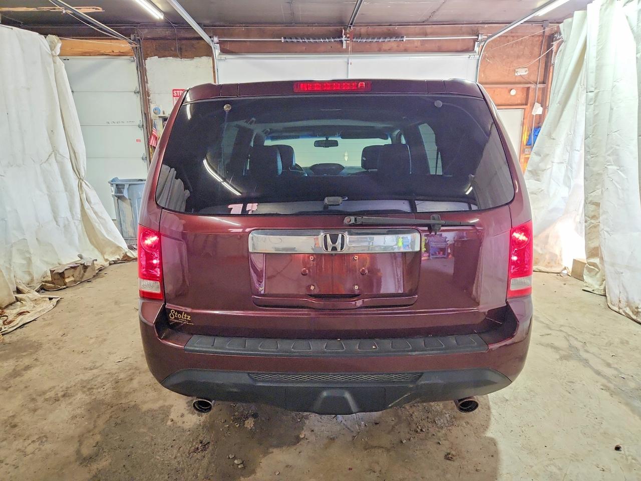 2012 Honda Pilot Exl Burgundy vin: 5FNYF4H57CB044303