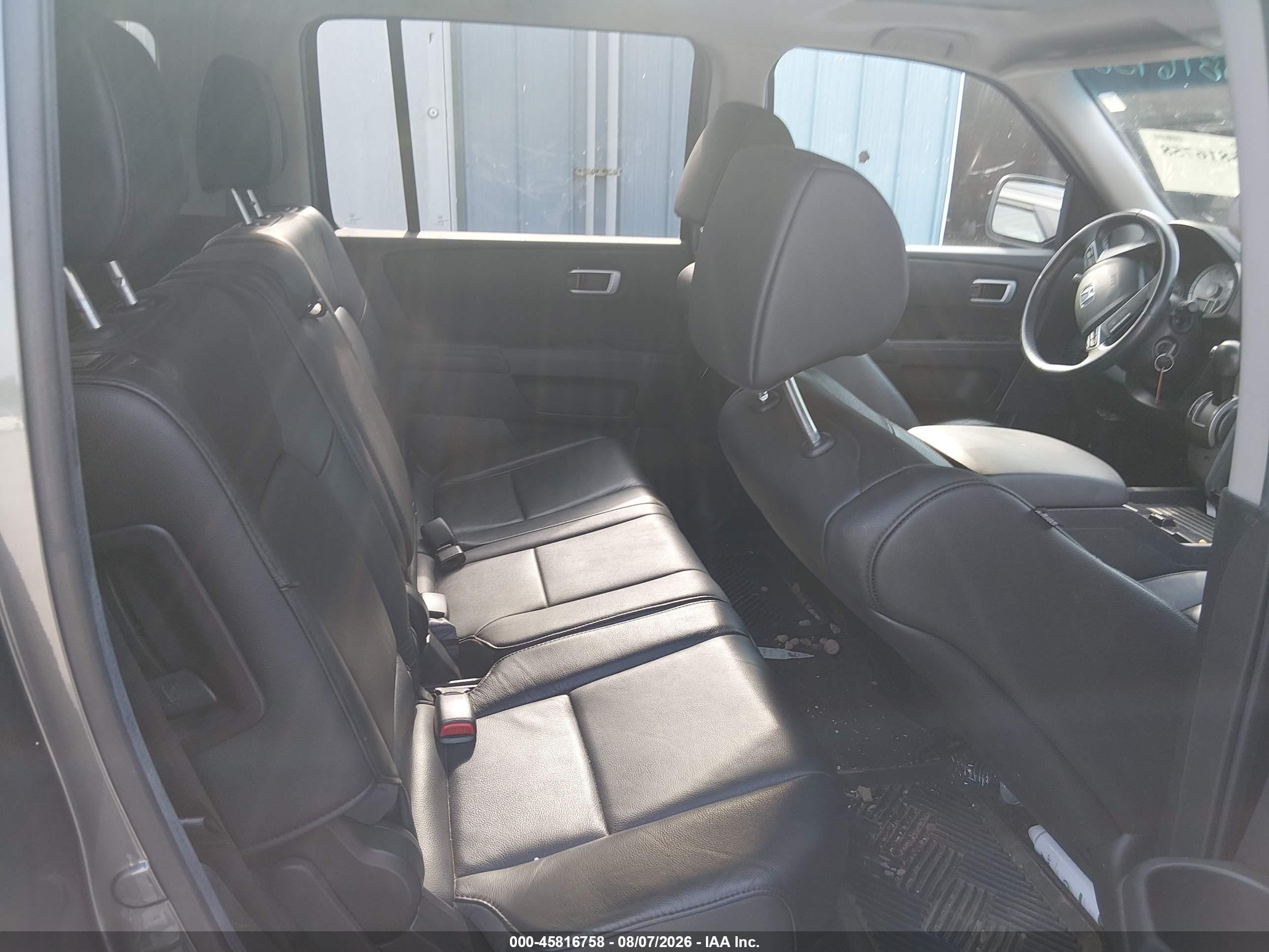 2012 Honda Pilot Ex-l Gray vin: 5FNYF4H57CB046844