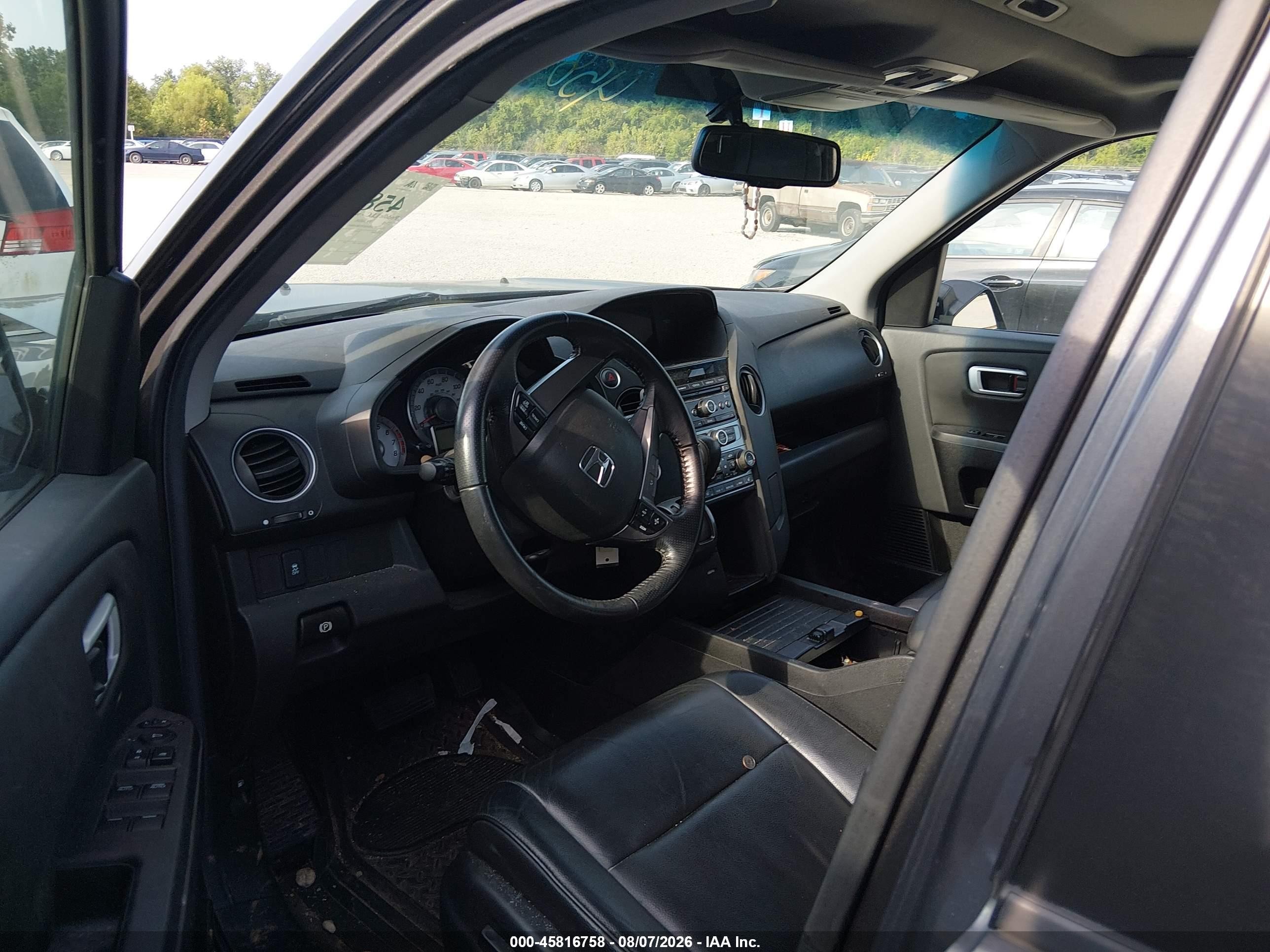 2012 Honda Pilot Ex-l Gray vin: 5FNYF4H57CB046844