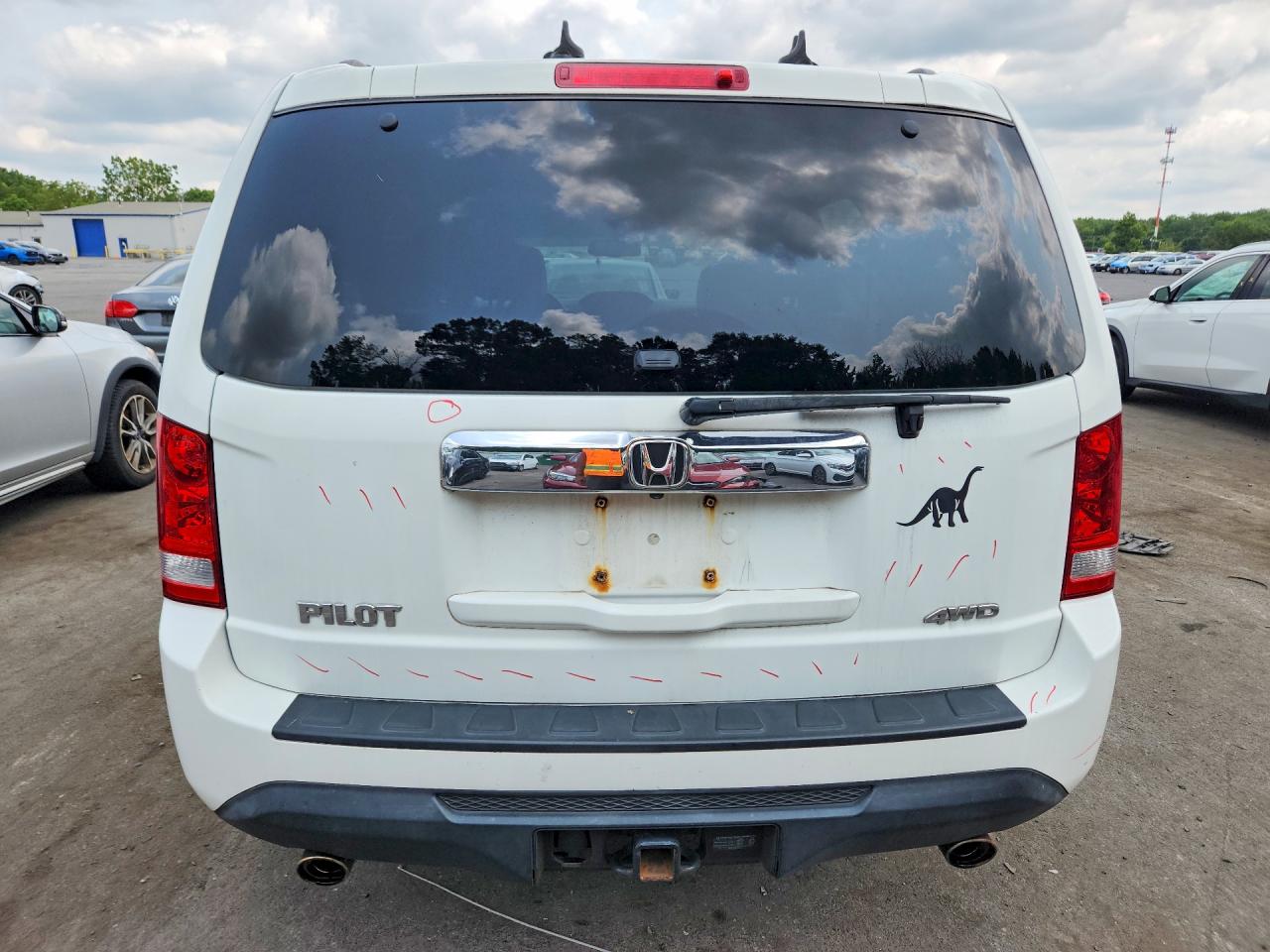 2012 Honda Pilot Exl Белый vin: 5FNYF4H57CB062302