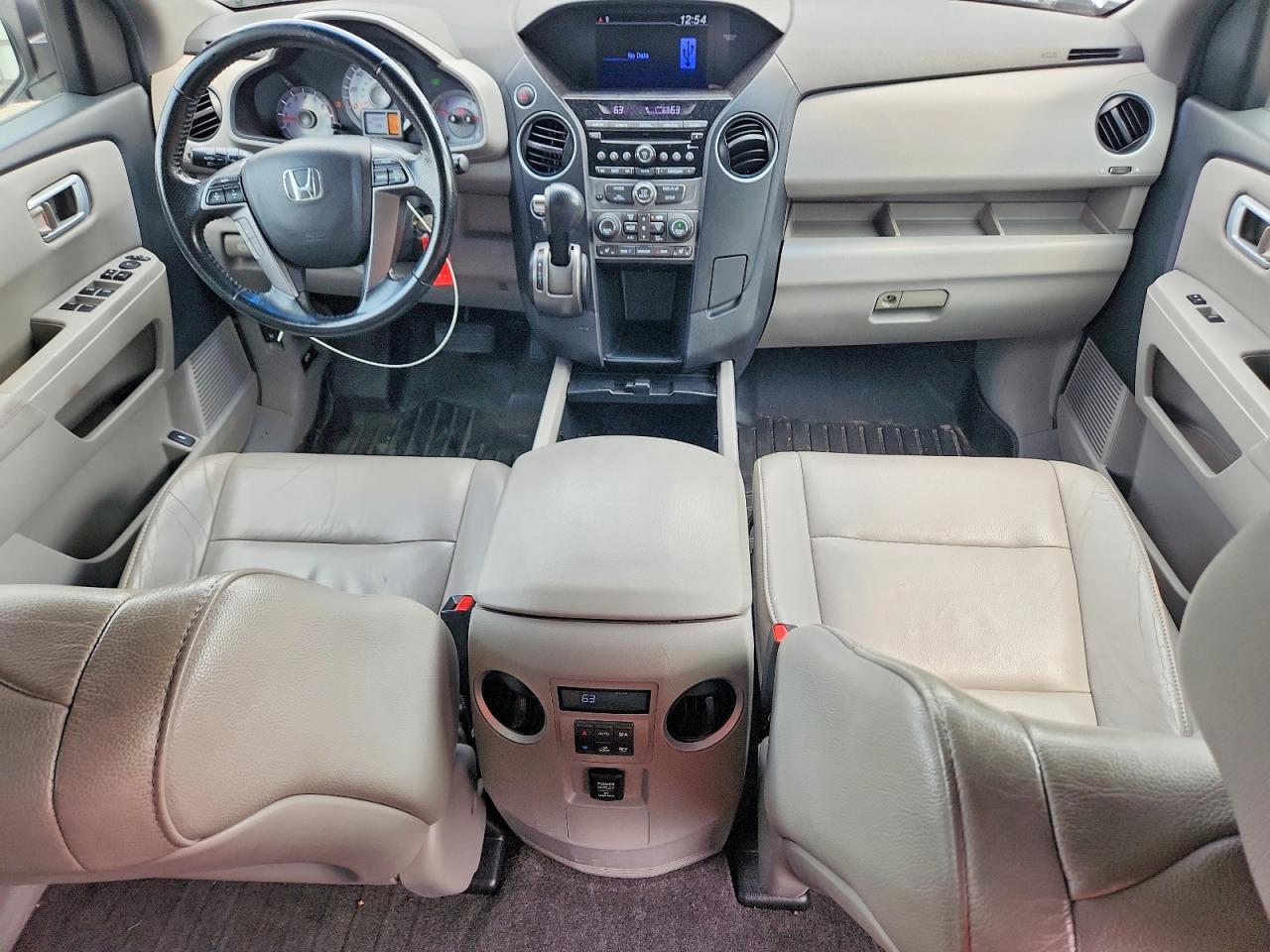 2012 Honda Pilot Exl Белый vin: 5FNYF4H57CB062302