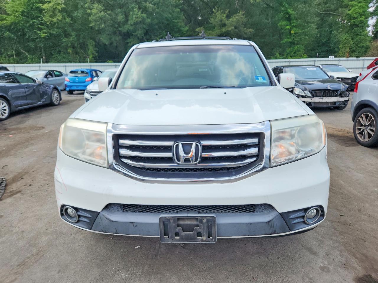 2012 Honda Pilot Exl Белый vin: 5FNYF4H57CB062302