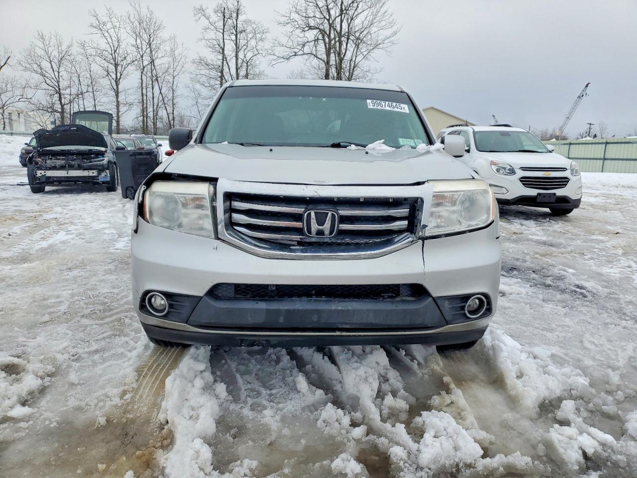 2012 Honda Pilot Exl Silver vin: 5FNYF4H57CB083442