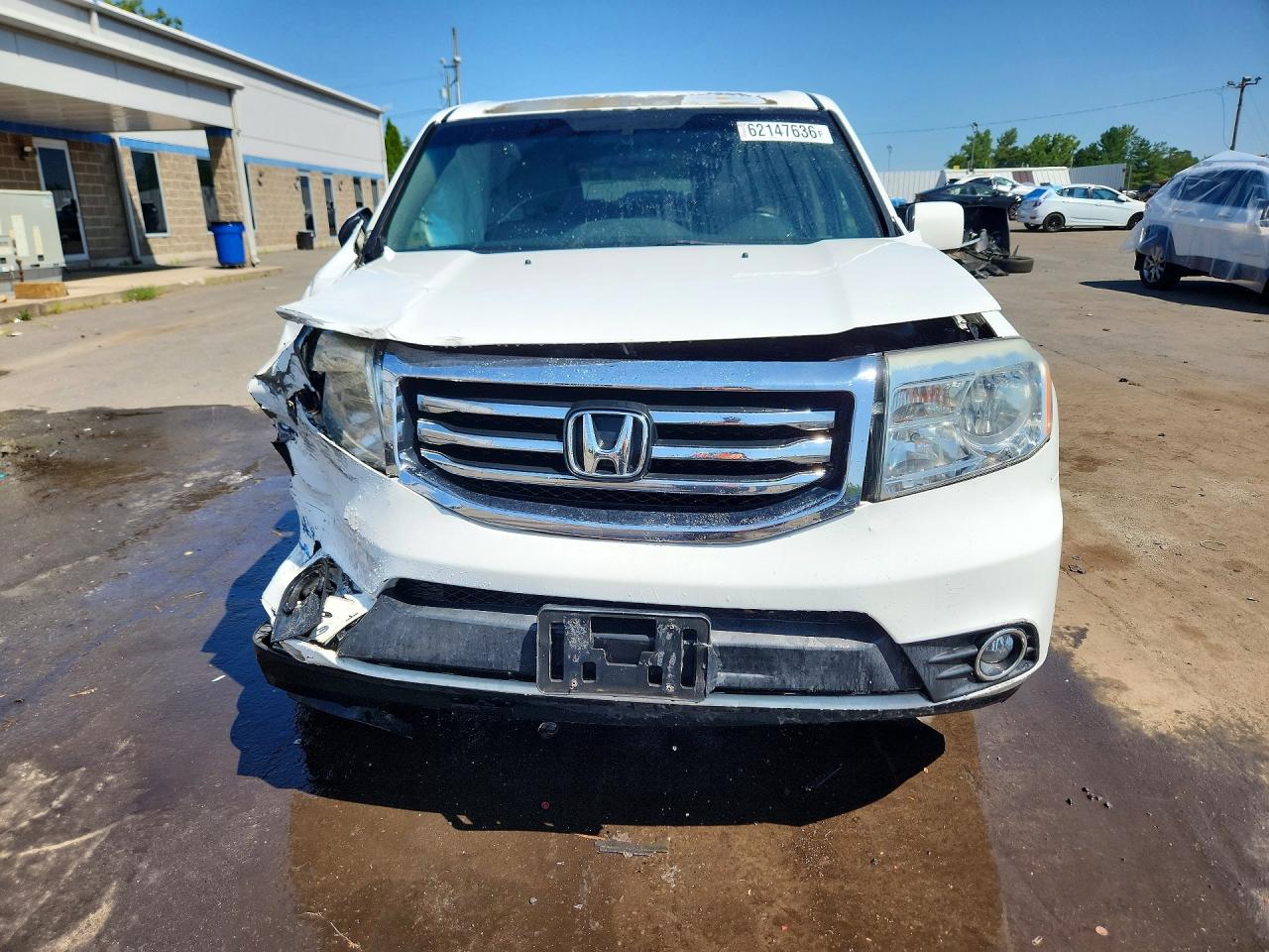 2013 Honda Pilot Exl White vin: 5FNYF4H57DB013263