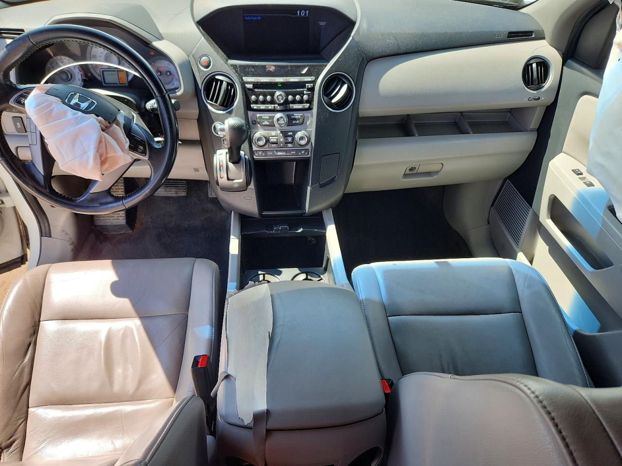 2013 Honda Pilot Exl White vin: 5FNYF4H57DB013263