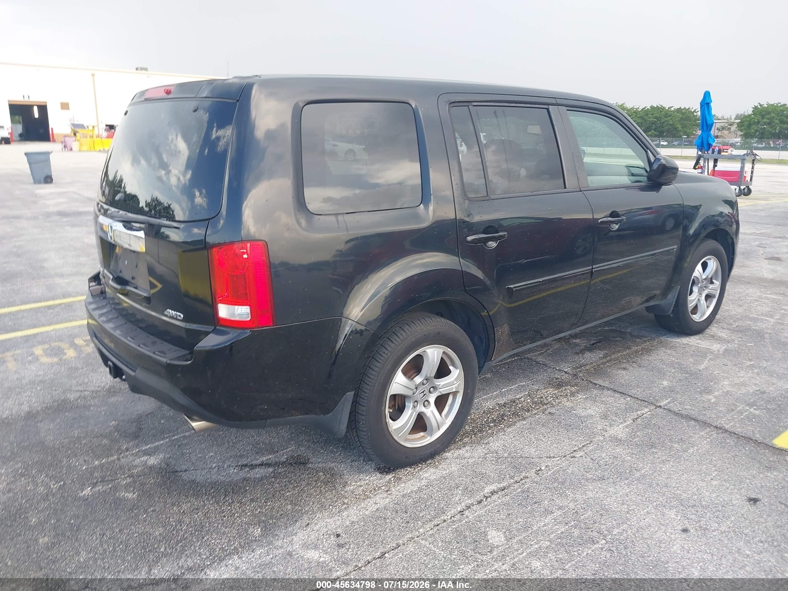2013 Honda Pilot Ex-l Черный vin: 5FNYF4H57DB044688