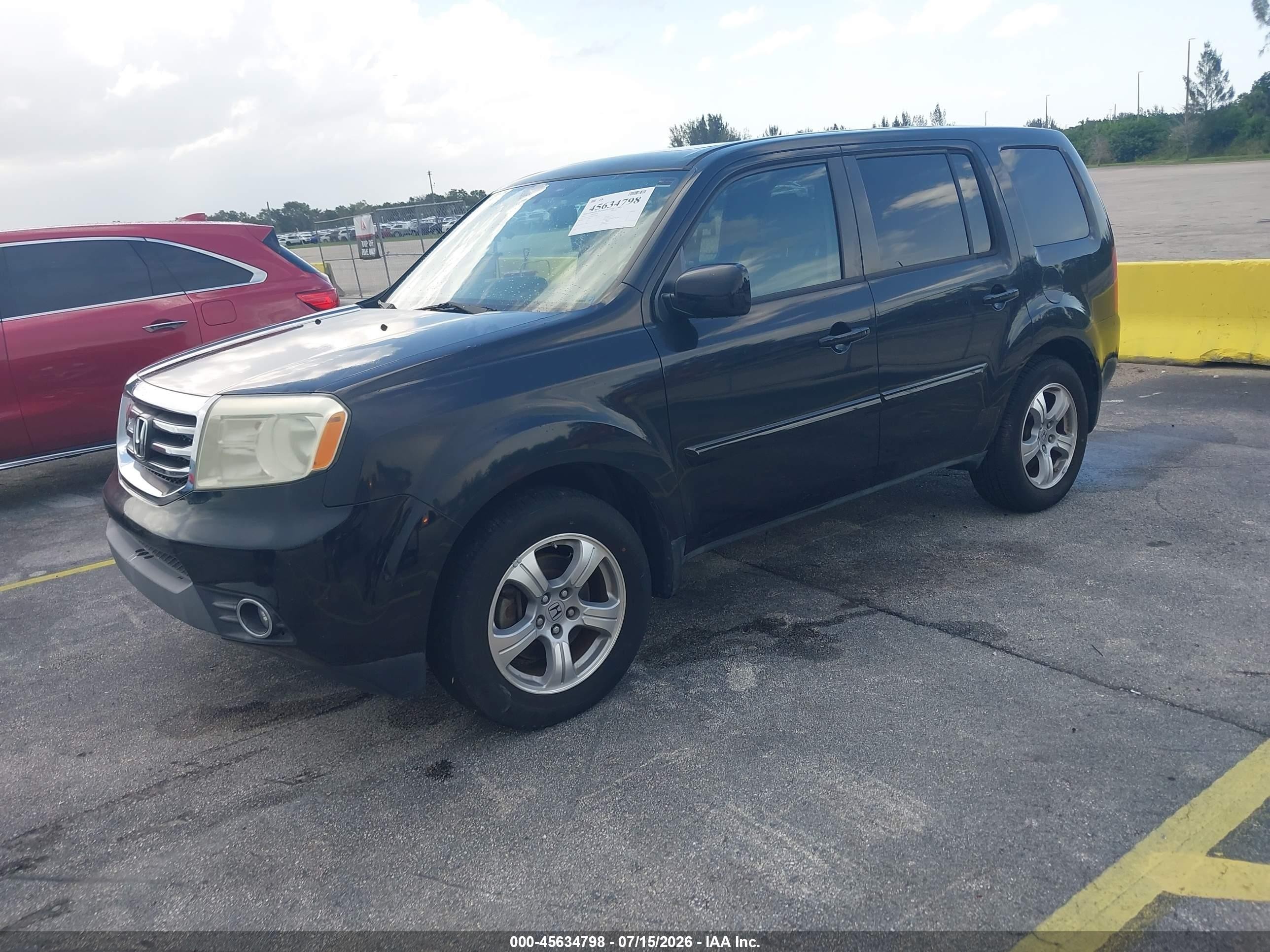 2013 Honda Pilot Ex-l Черный vin: 5FNYF4H57DB044688