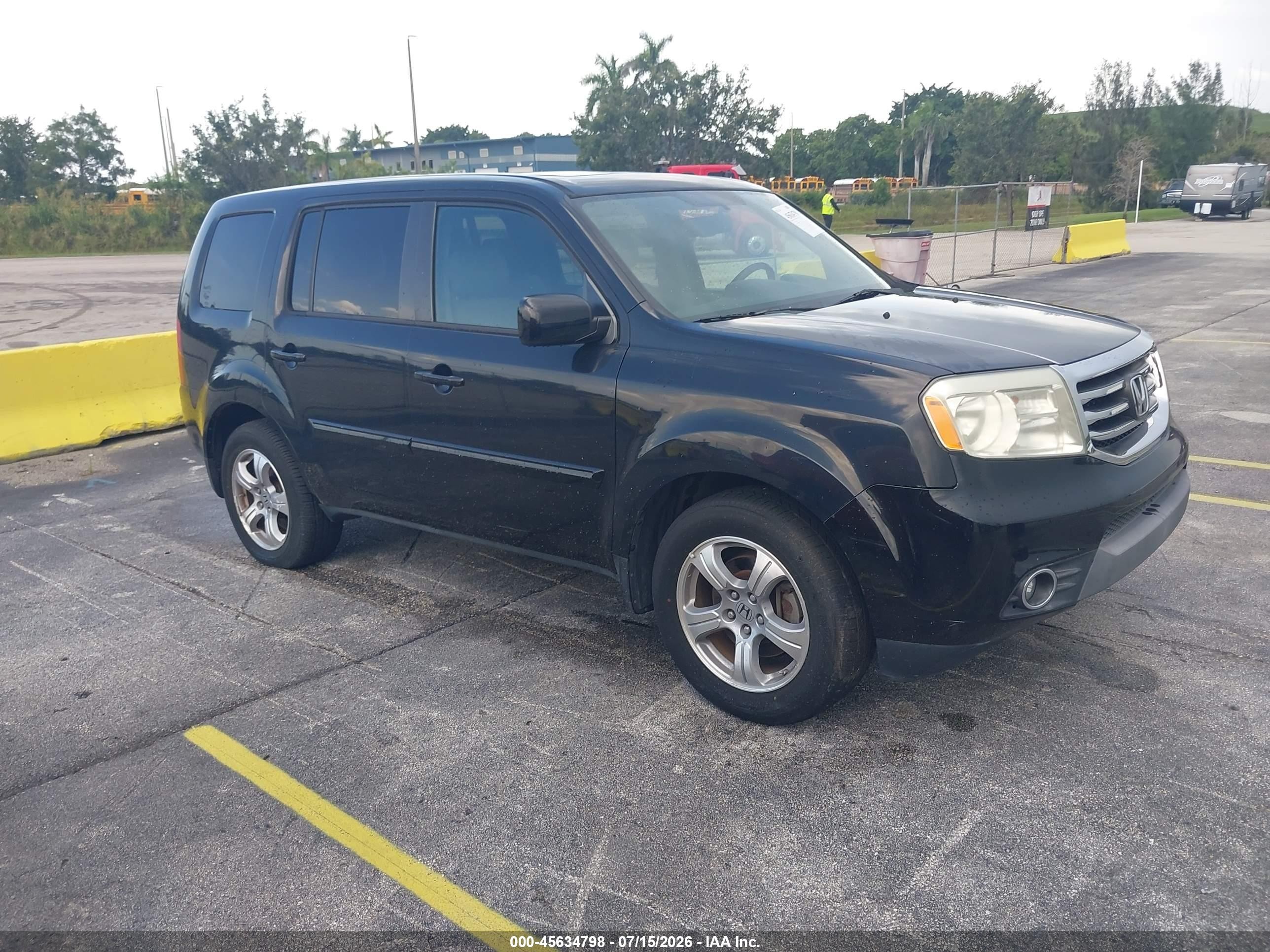 2013 Honda Pilot Ex-l Черный vin: 5FNYF4H57DB044688