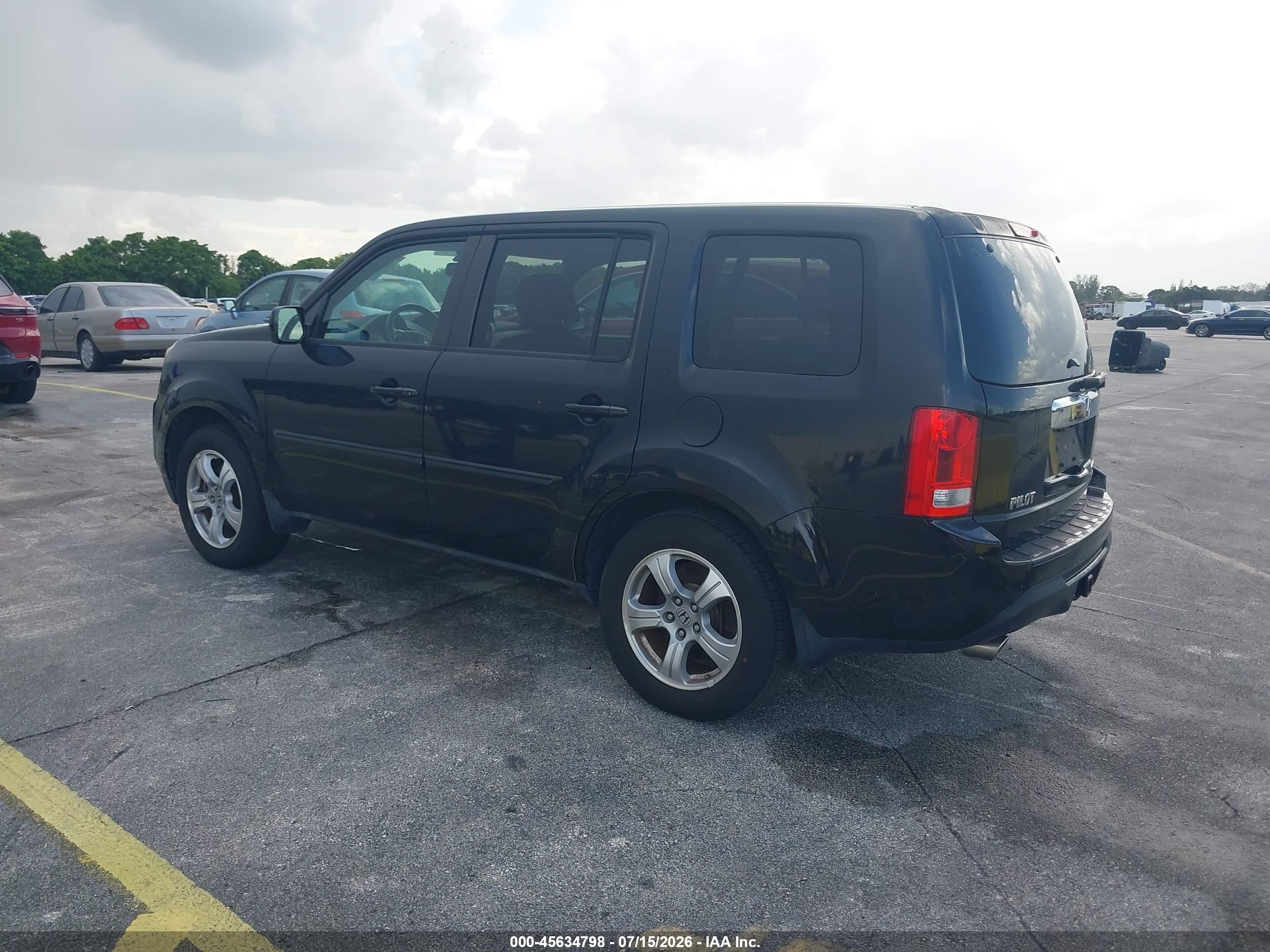 2013 Honda Pilot Ex-l Черный vin: 5FNYF4H57DB044688