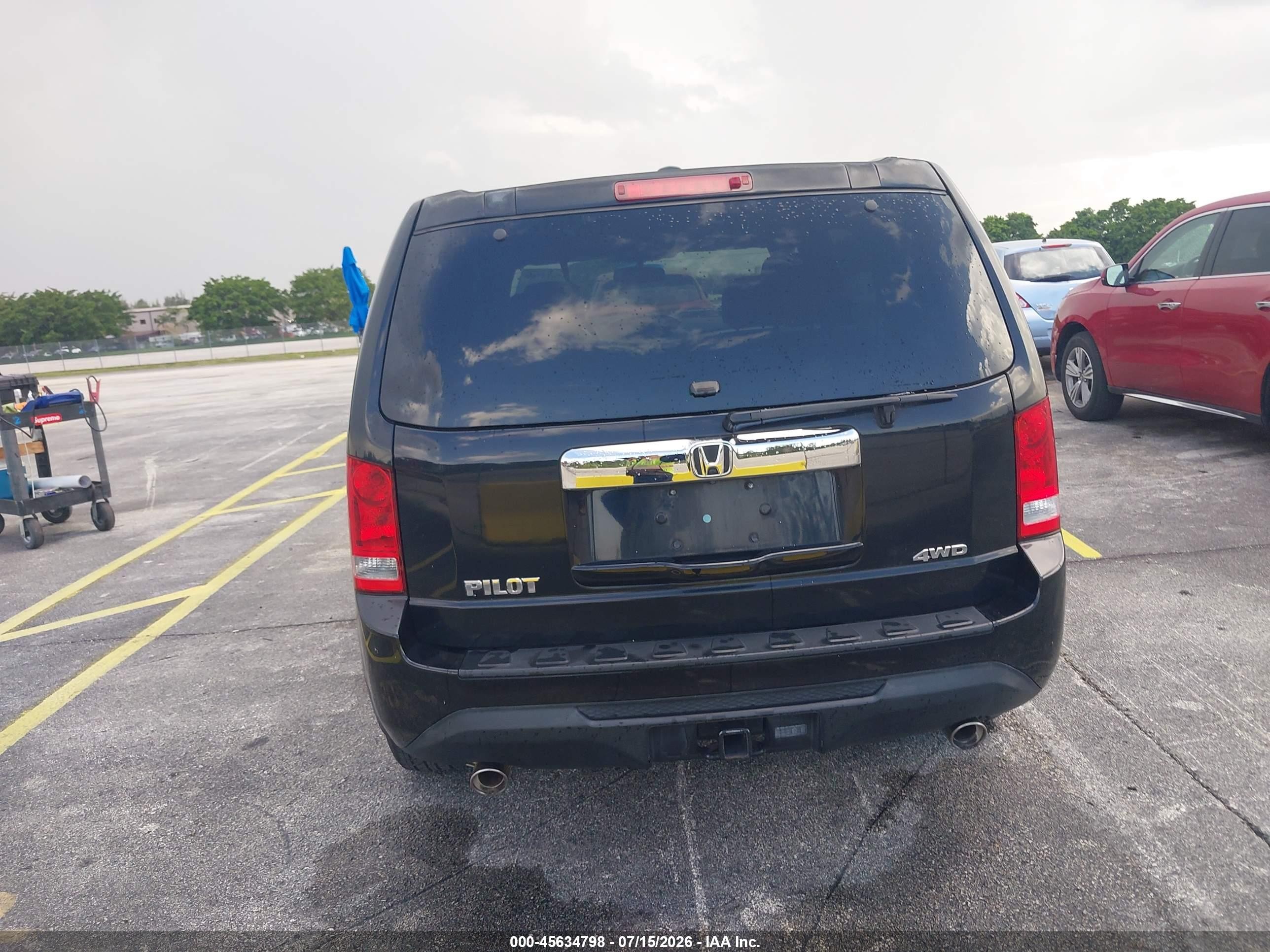 2013 Honda Pilot Ex-l Черный vin: 5FNYF4H57DB044688