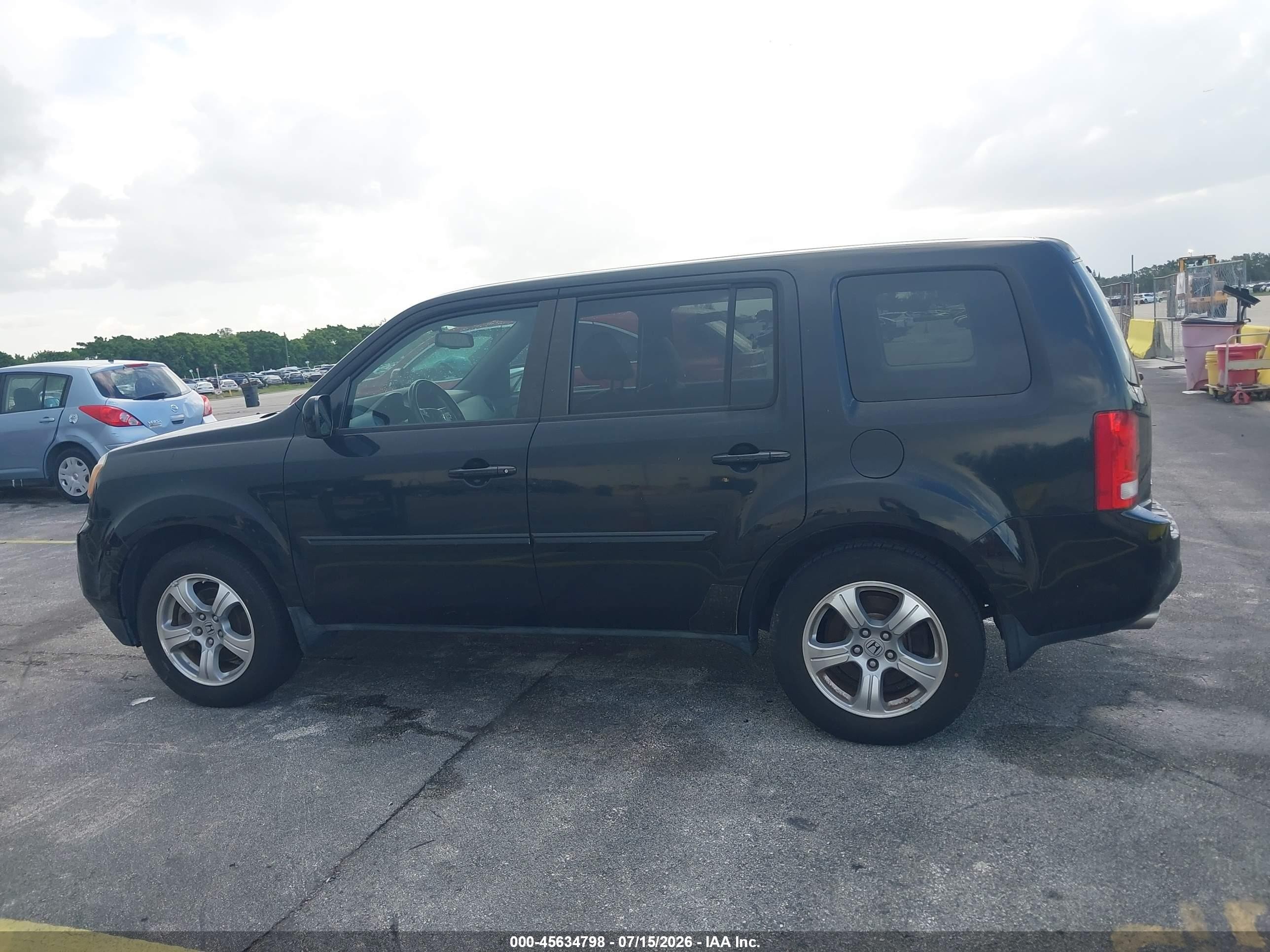 2013 Honda Pilot Ex-l Черный vin: 5FNYF4H57DB044688