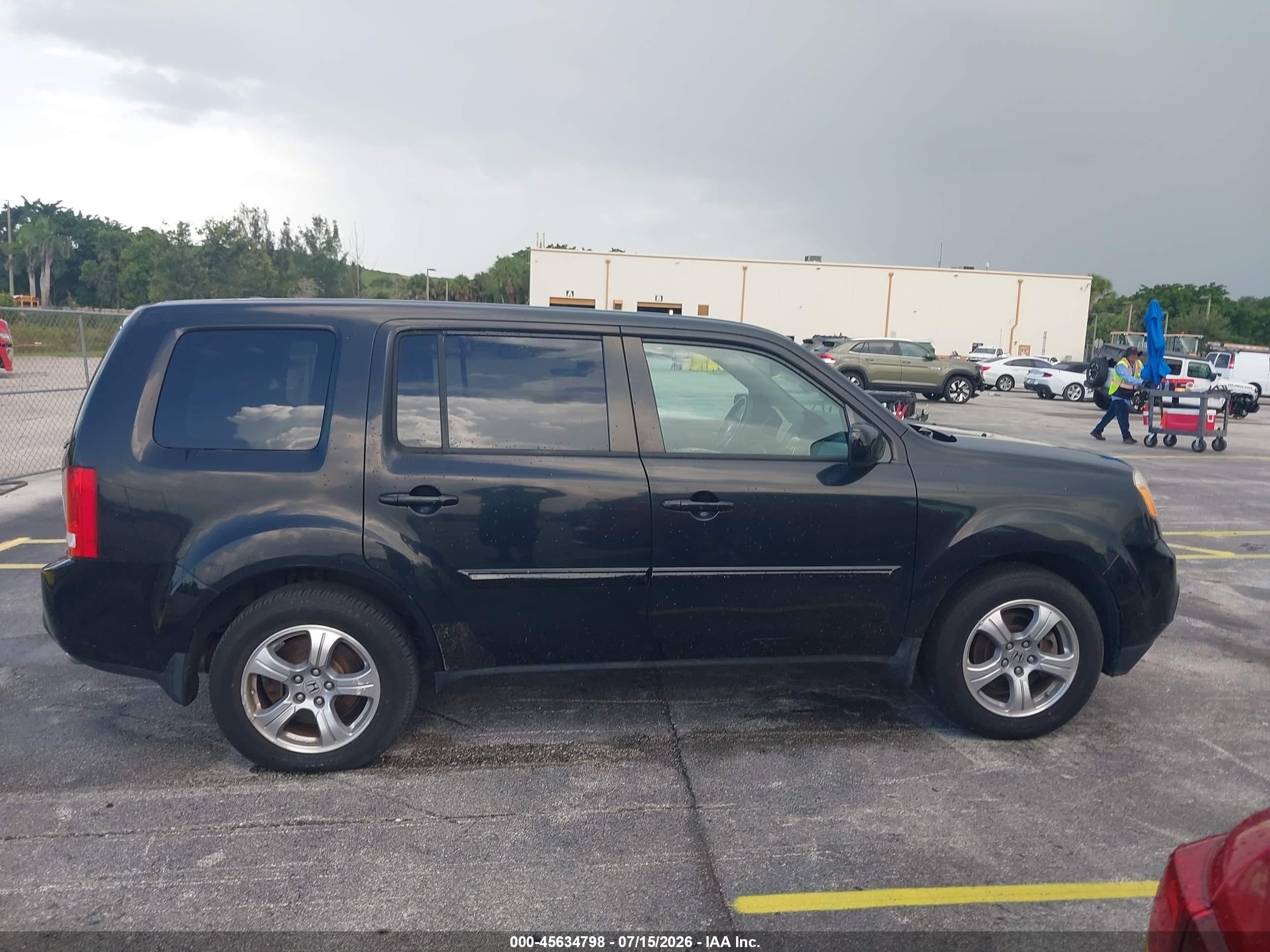 2013 Honda Pilot Ex-l Черный vin: 5FNYF4H57DB044688