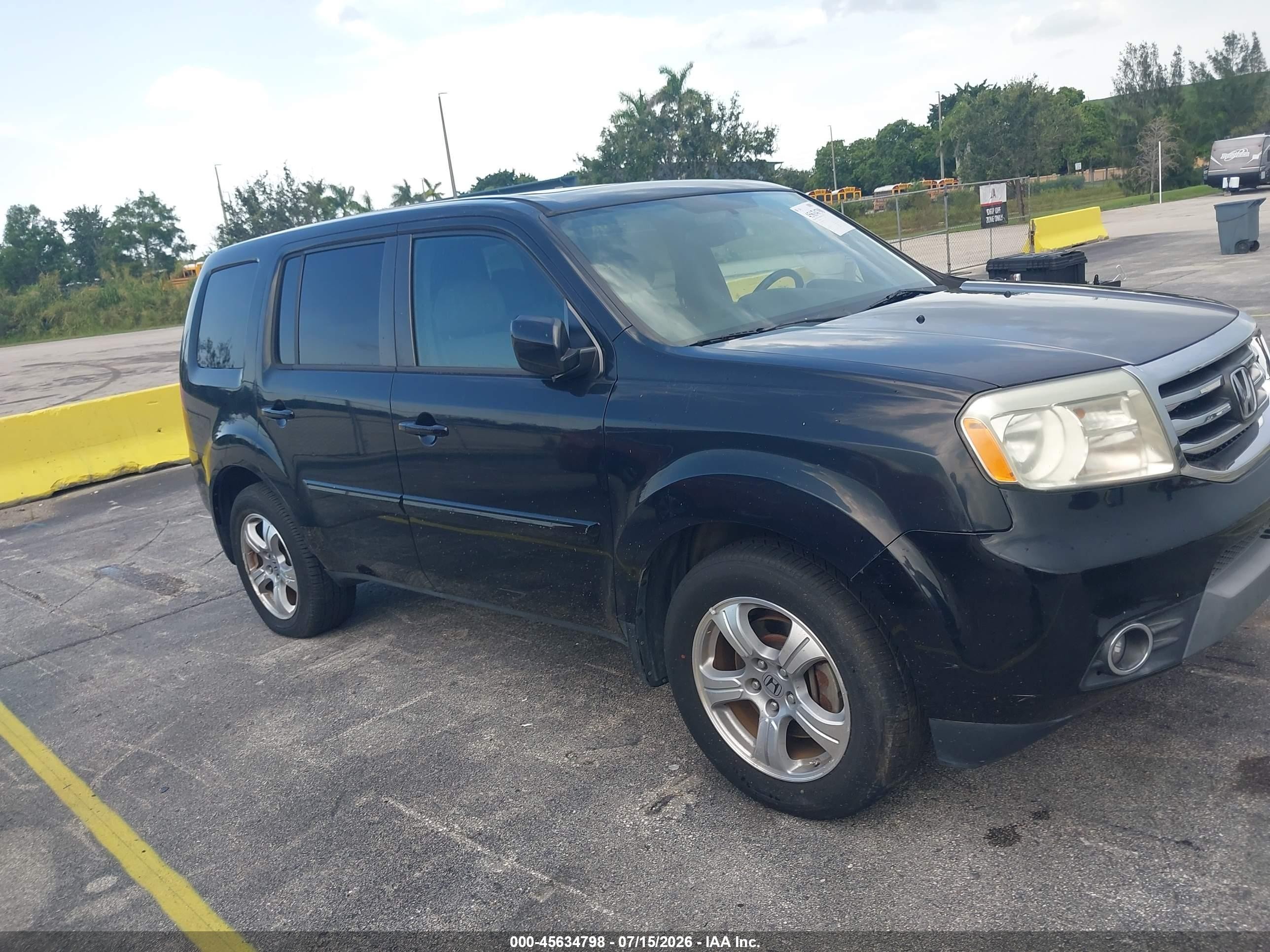 2013 Honda Pilot Ex-l Черный vin: 5FNYF4H57DB044688