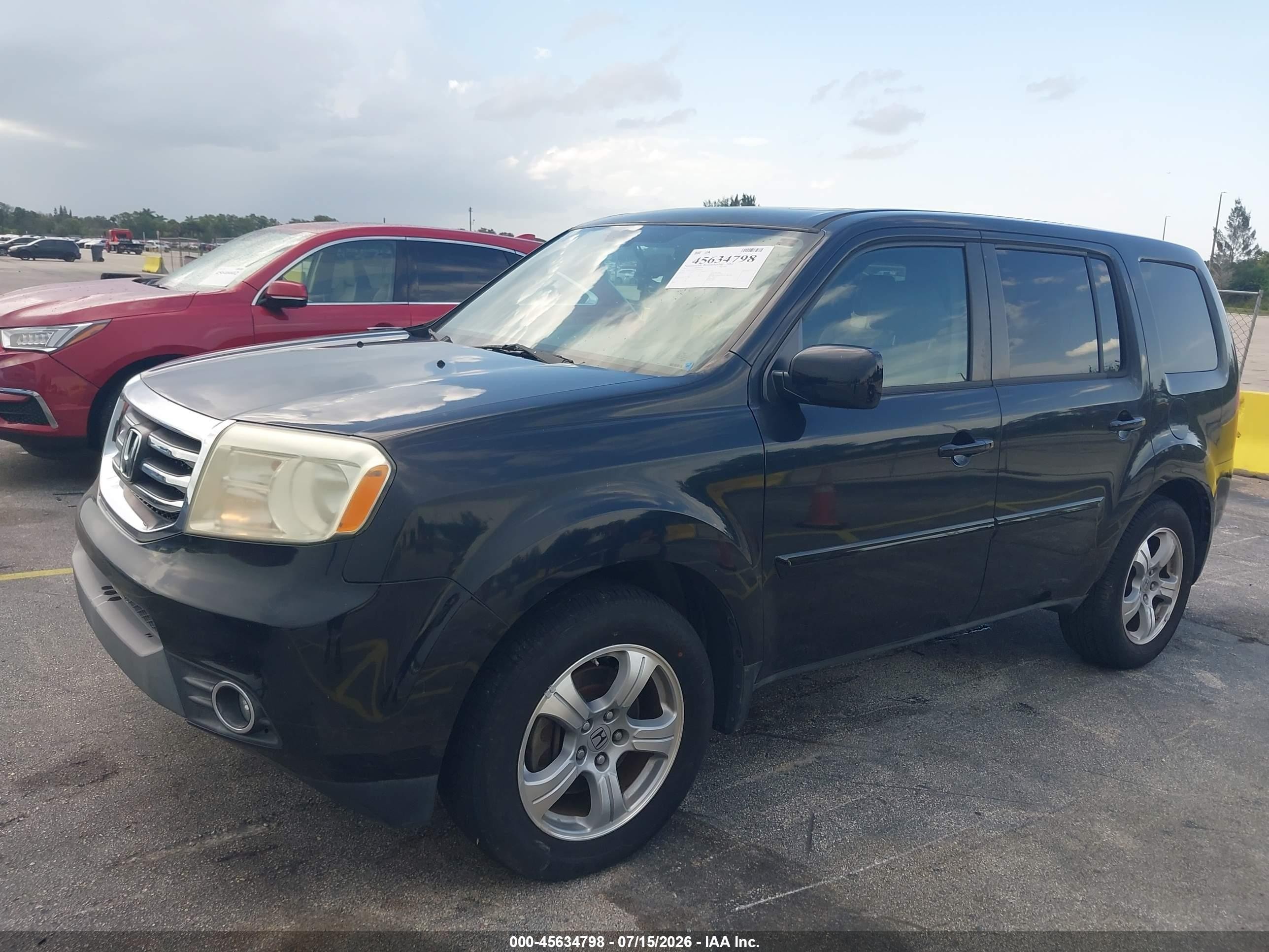 2013 Honda Pilot Ex-l Черный vin: 5FNYF4H57DB044688
