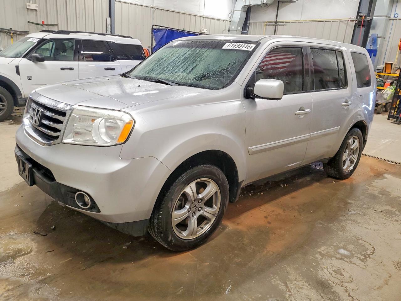 2013 Honda Pilot Exl Silver vin: 5FNYF4H57DB068263
