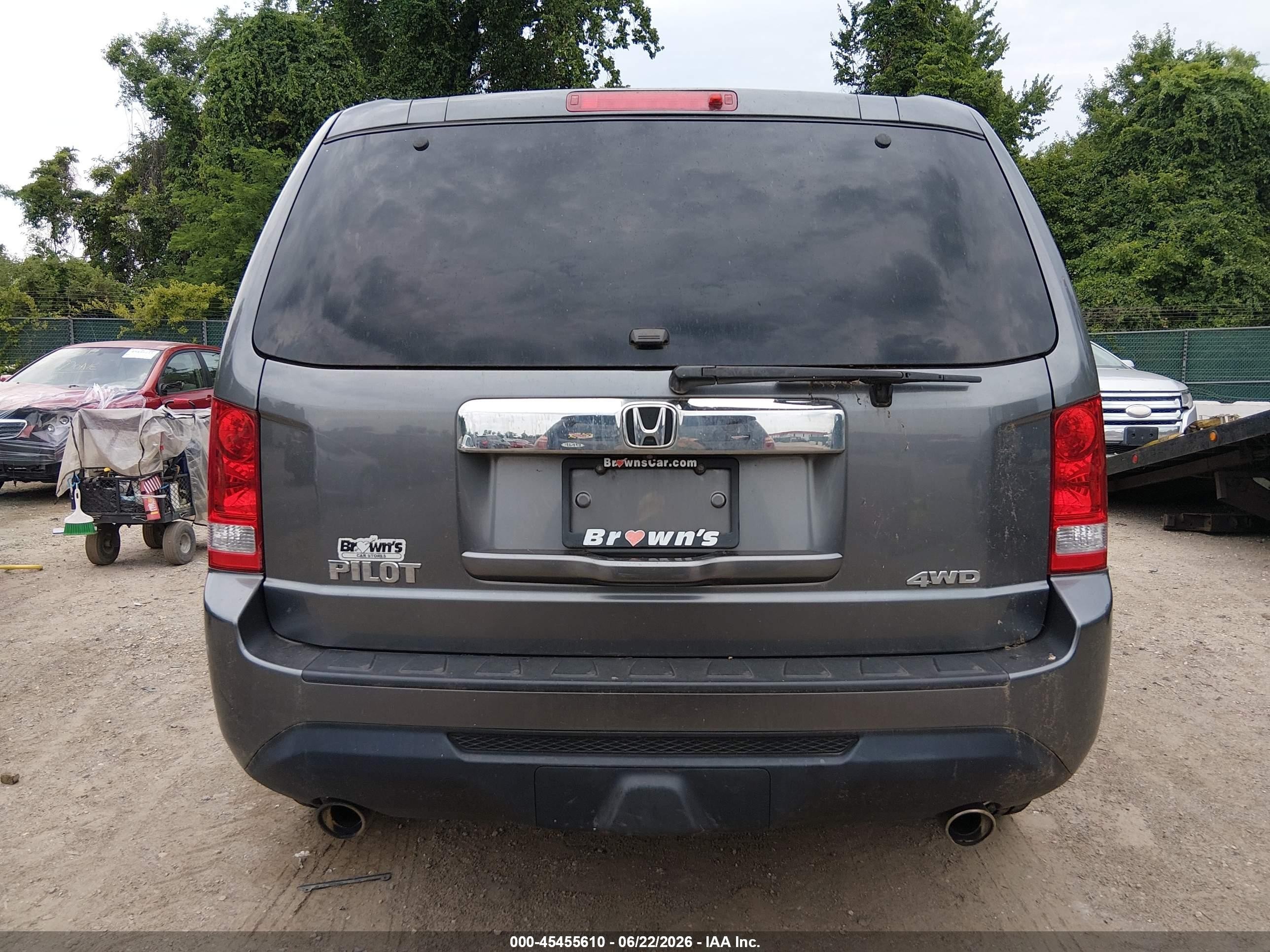 2013 Honda Pilot Ex-l Gray vin: 5FNYF4H57DB072703
