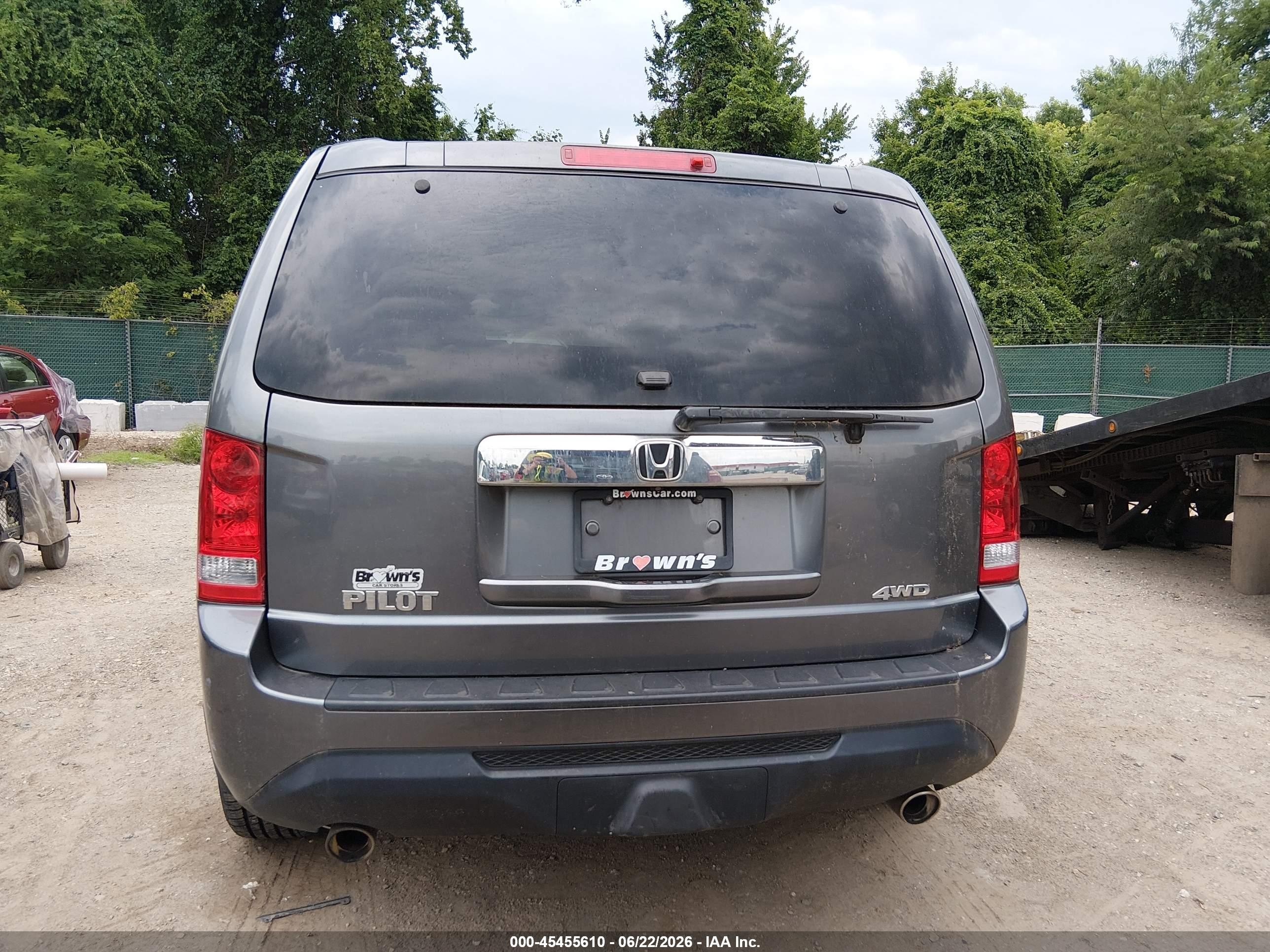 2013 Honda Pilot Ex-l Gray vin: 5FNYF4H57DB072703