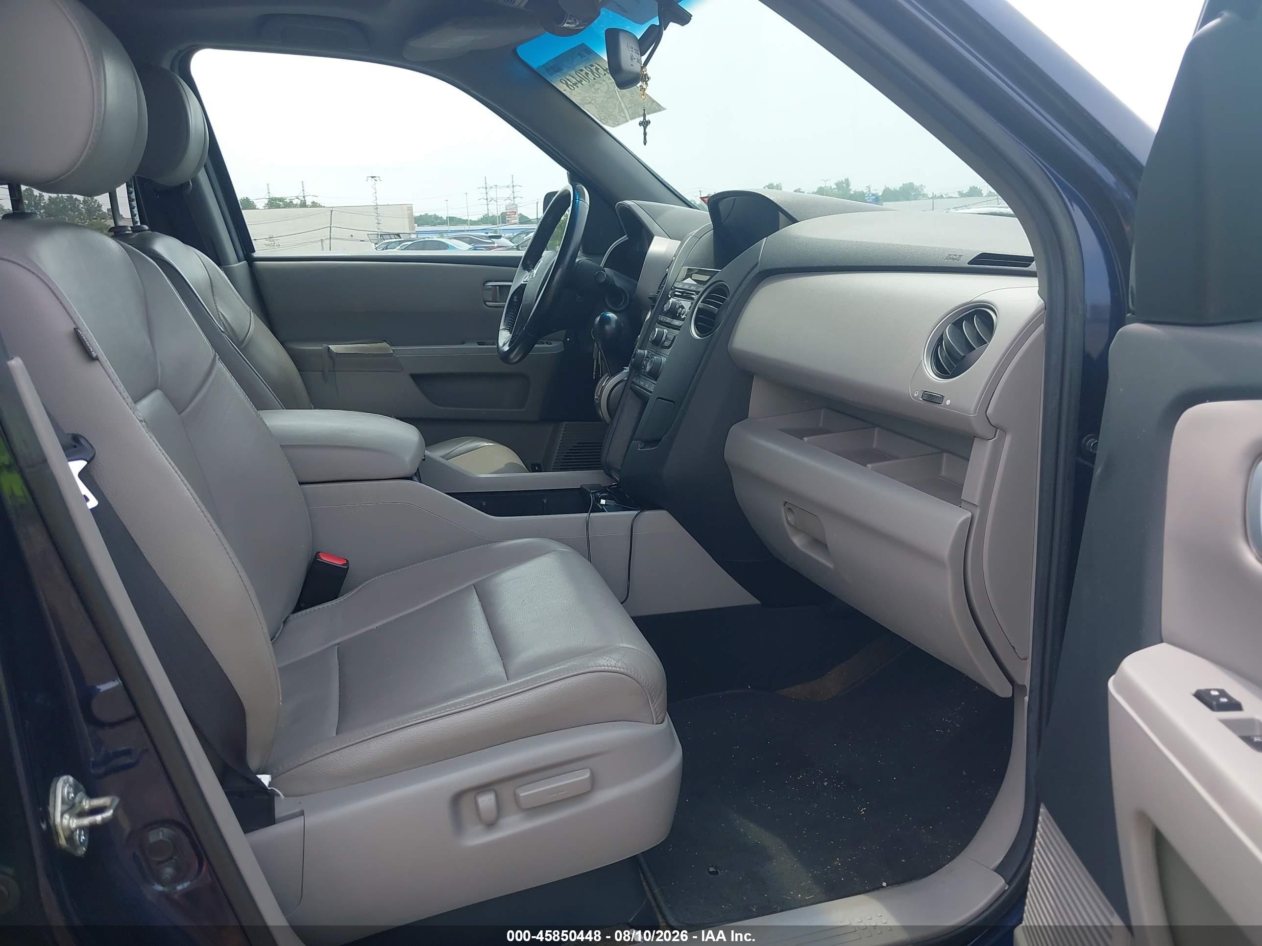 2013 Honda Pilot Ex-l Blue vin: 5FNYF4H57DB079246