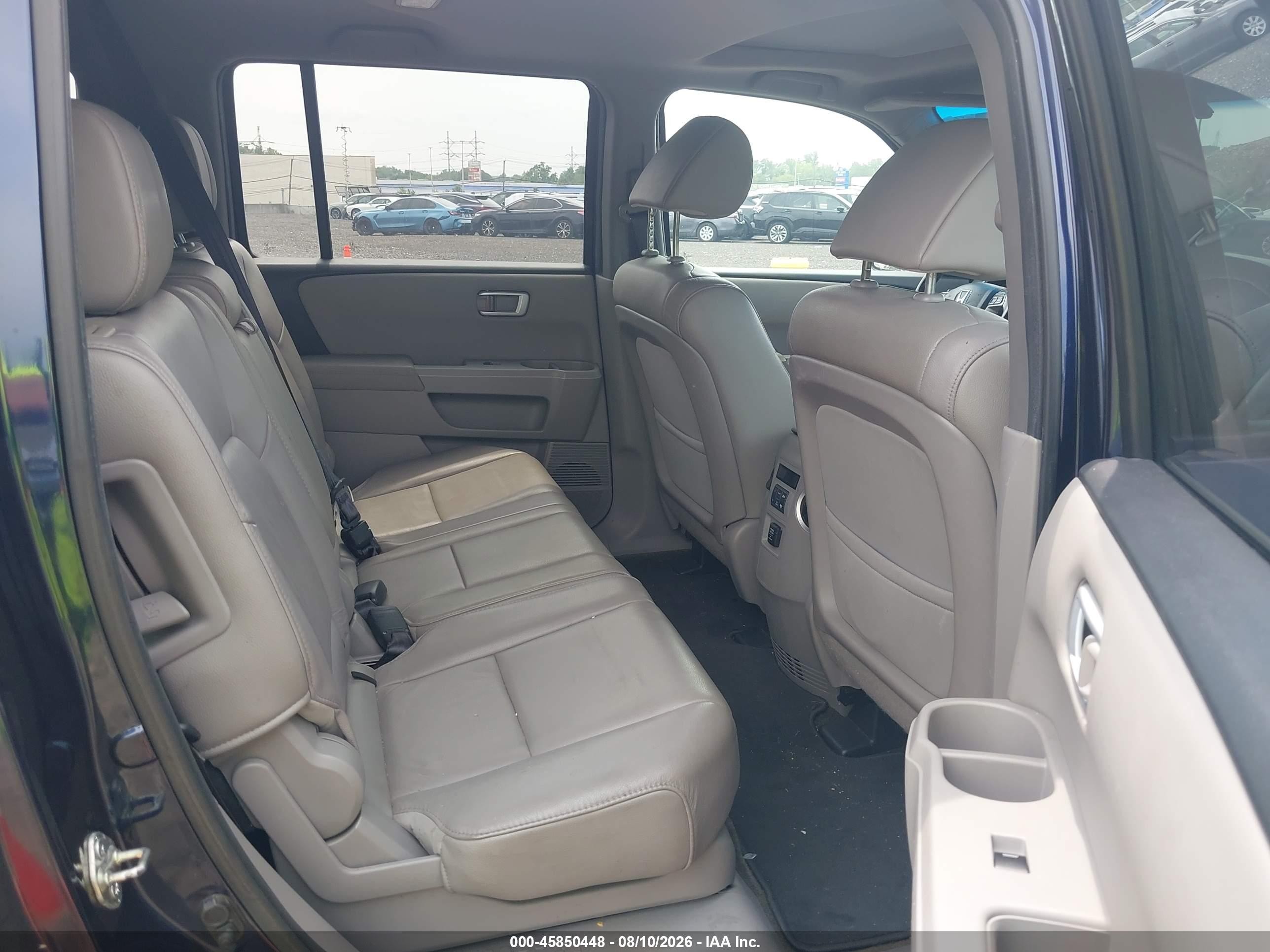2013 Honda Pilot Ex-l Blue vin: 5FNYF4H57DB079246