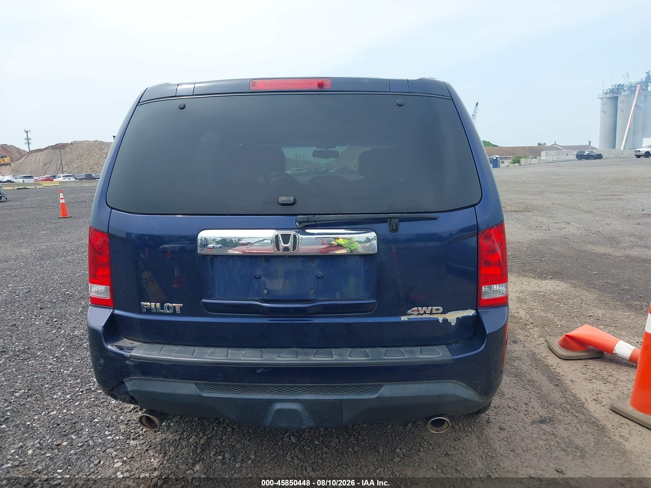 2013 Honda Pilot Ex-l Blue vin: 5FNYF4H57DB079246
